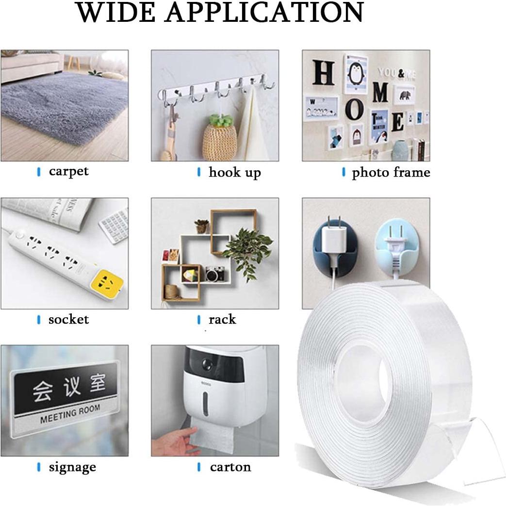 Cinta Doble Cara Nano ELANE 3 Rollos 9 m Alta Resistencia