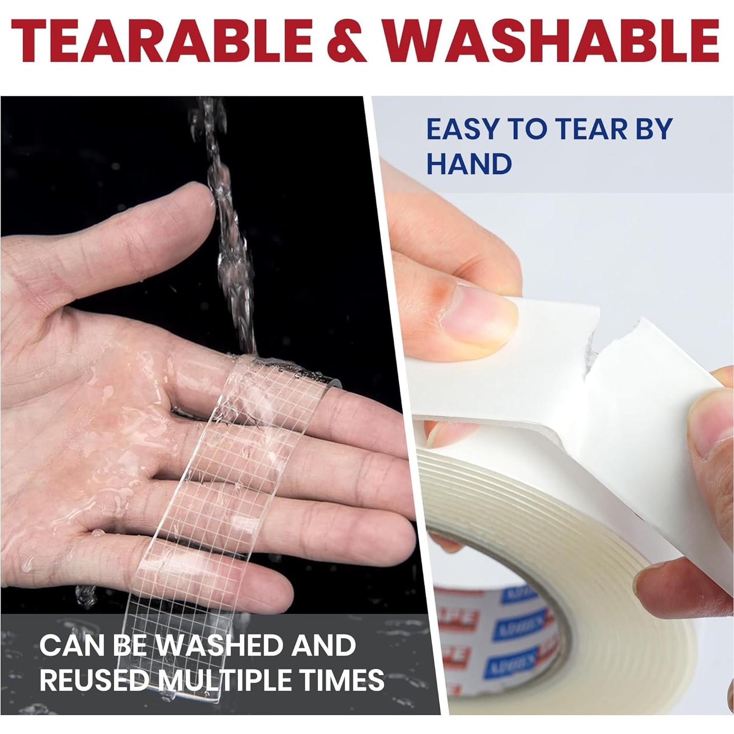 Cinta Doble Cara Nano ADHES 30mm x 5m Reutilizable Resistente