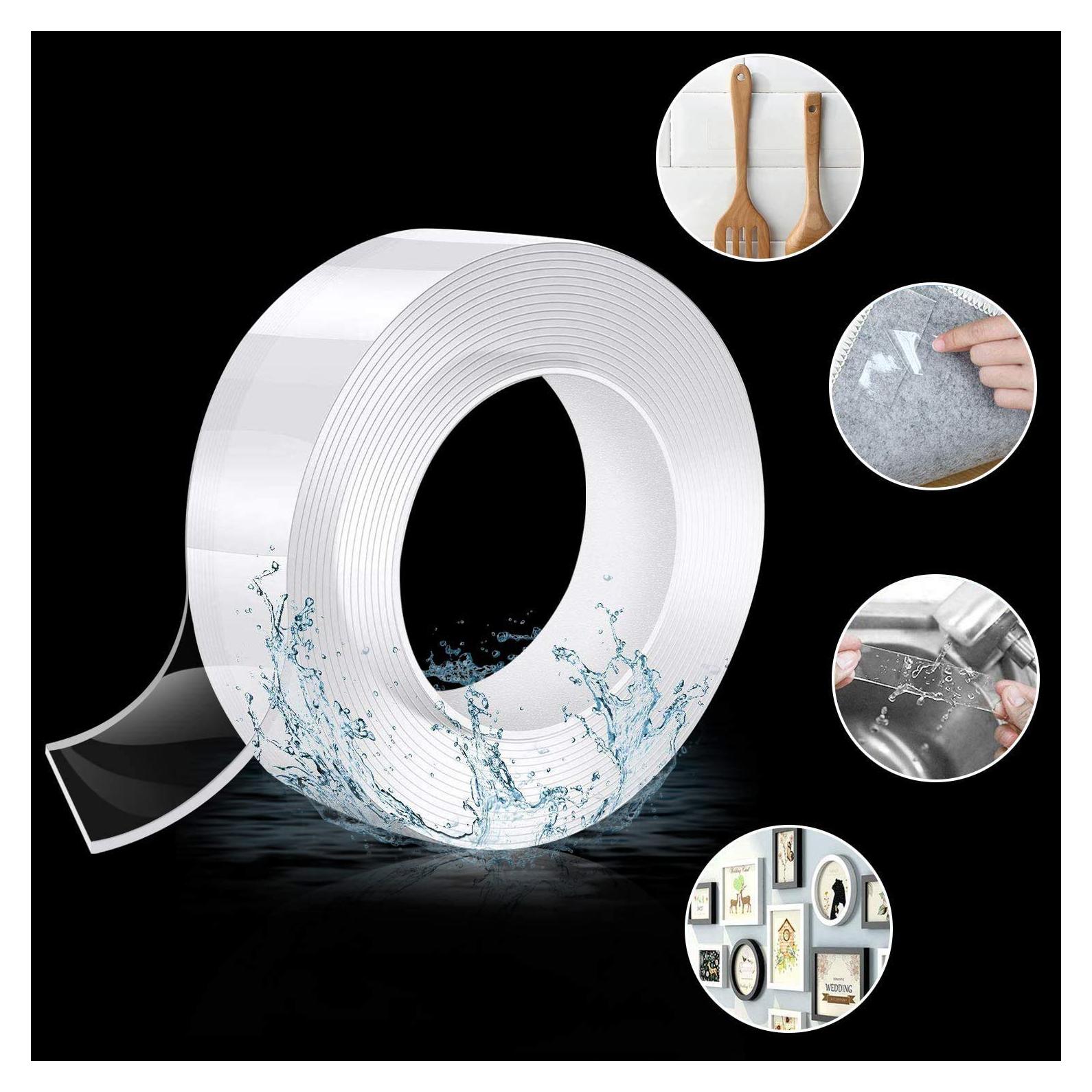 Cinta Adhesiva Doble Cara Nano Extrapins 5m Lavable y Removible