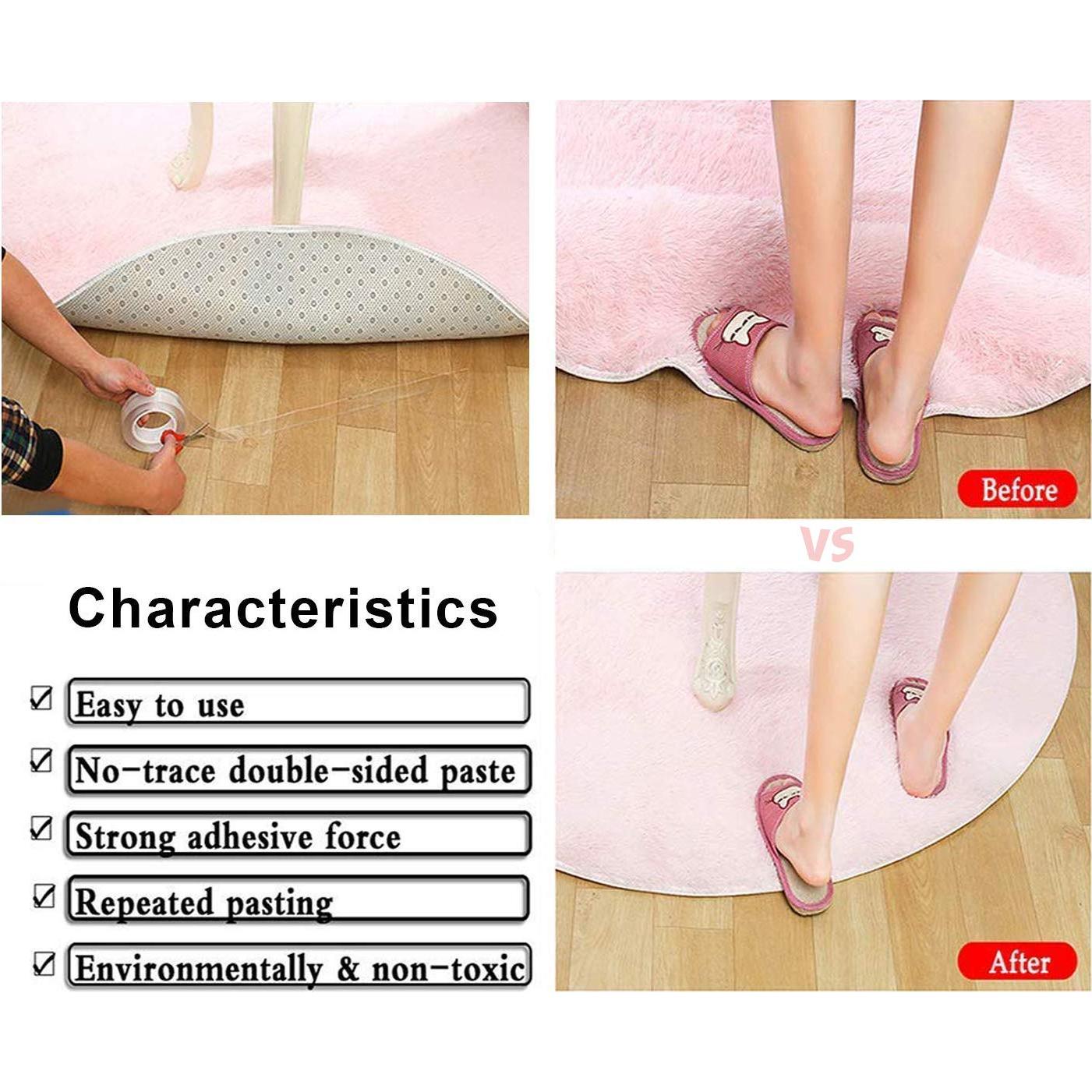 Cinta Adhesiva Doble Cara Nano Extrapins 5m Lavable y Removible