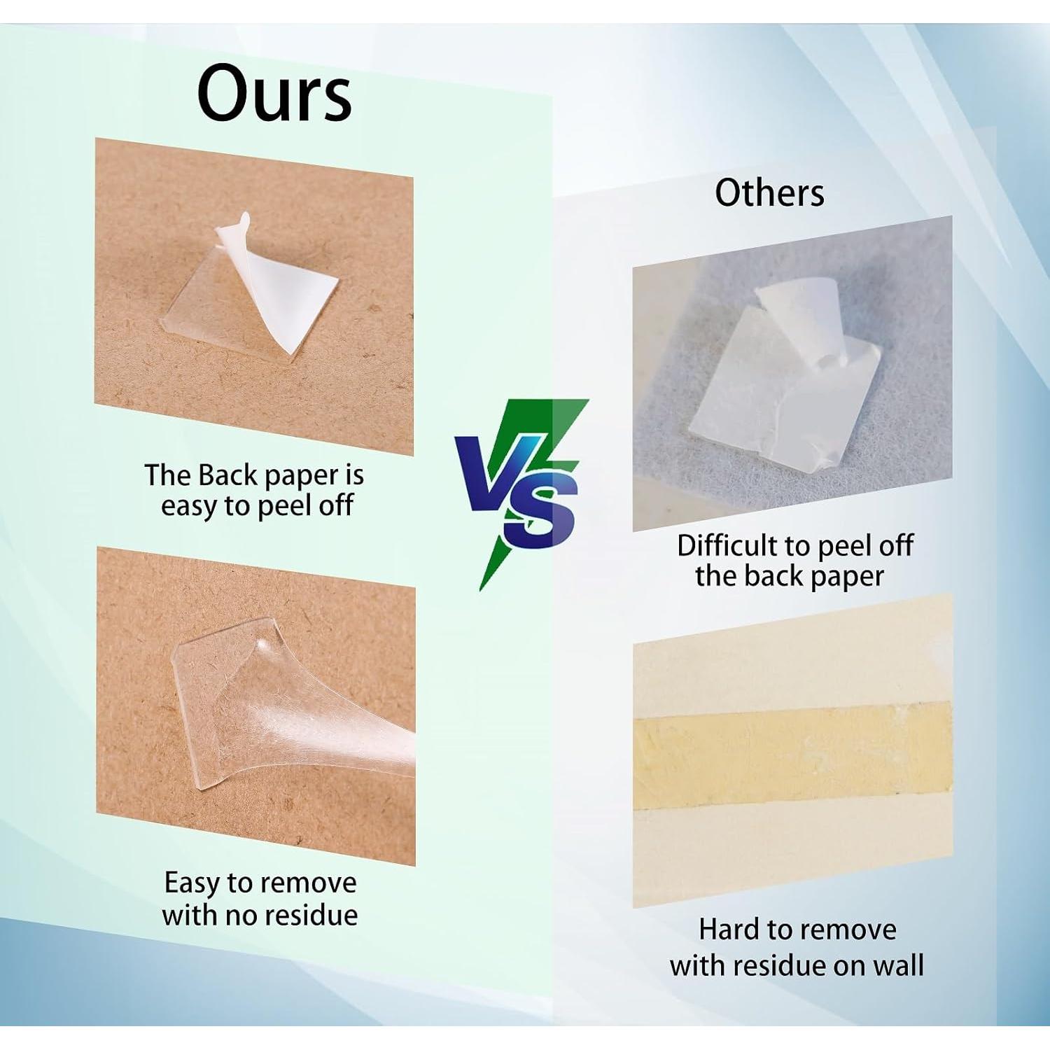 Cinta Adhesiva Doble Cara G GAMIT 72 Piezas 2.5x2.5cm Transparente