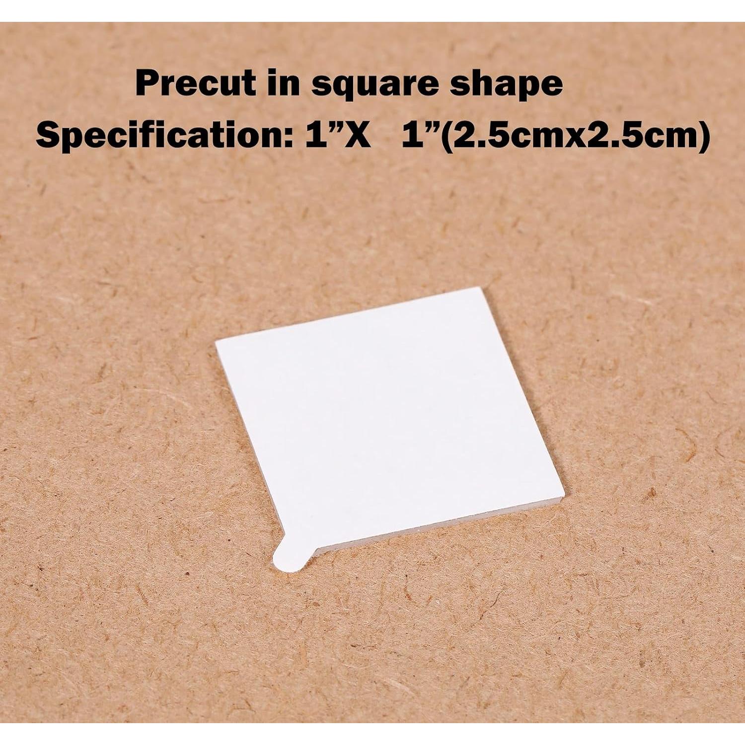 Cinta Adhesiva Doble Cara G GAMIT 72 Piezas 2.5x2.5cm Transparente