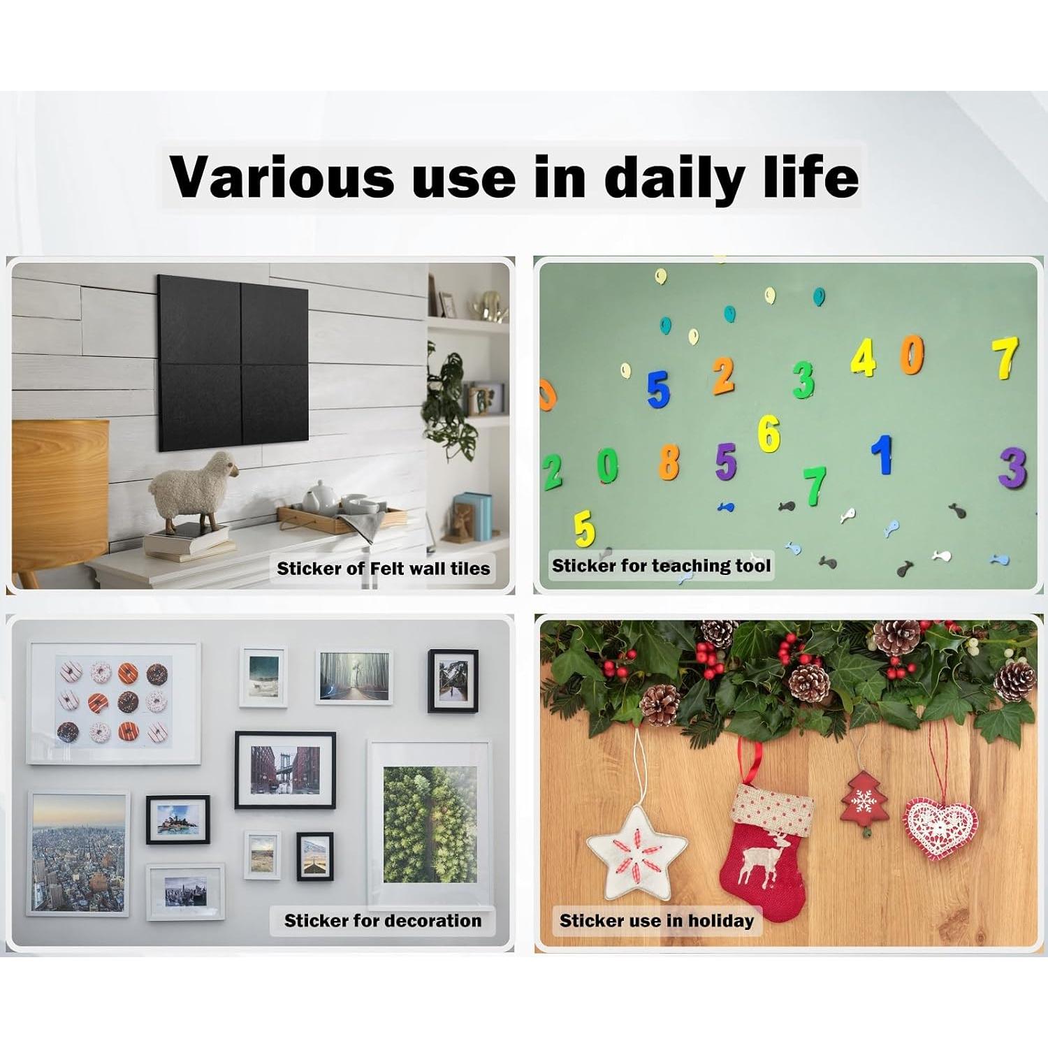 Cinta Adhesiva Doble Cara G GAMIT 72 Piezas 2.5x2.5cm Transparente