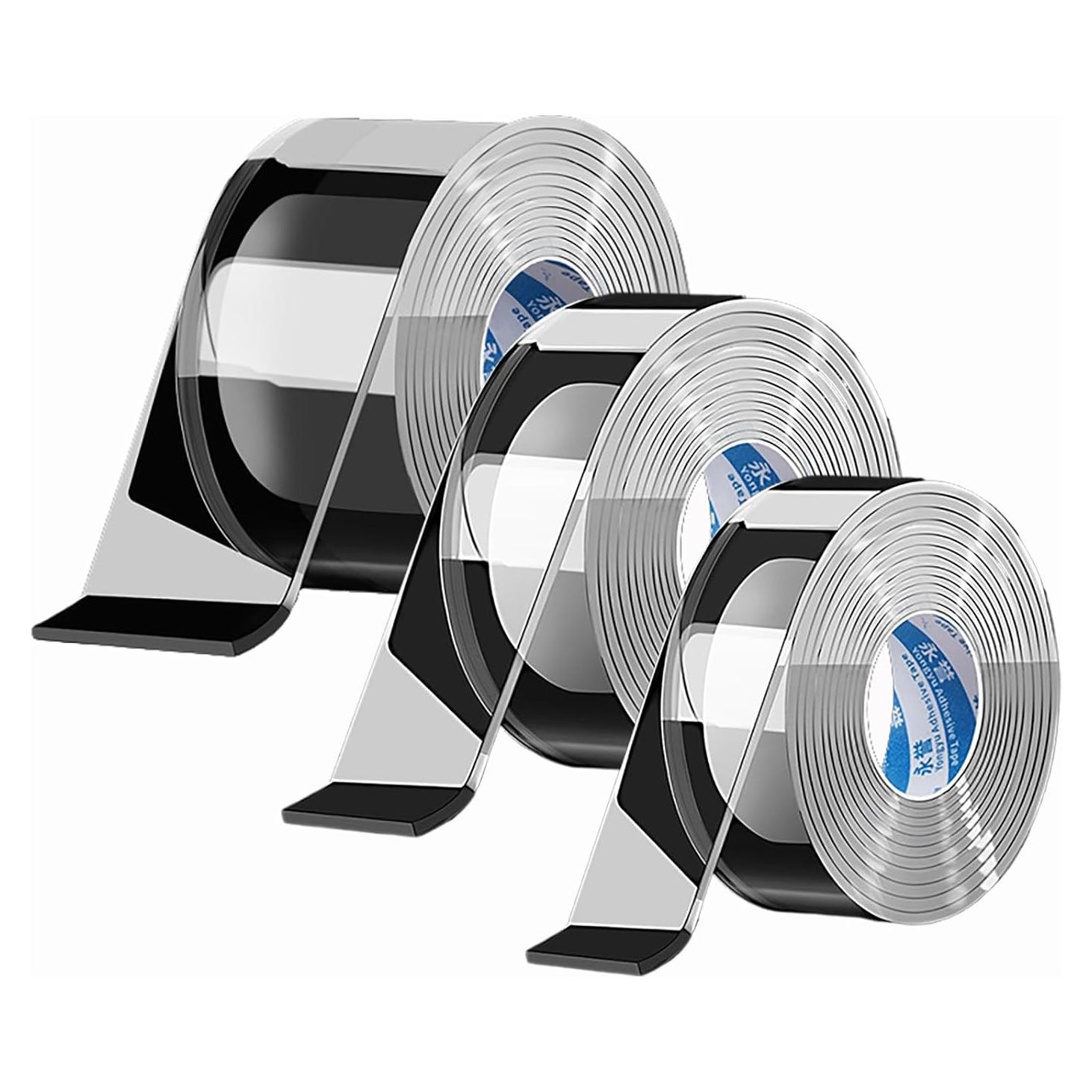 Cinta Doble Cara Nano JMYBGC - Adhesivo Removible 3 Rollos (2cm, 3cm, 5cm)