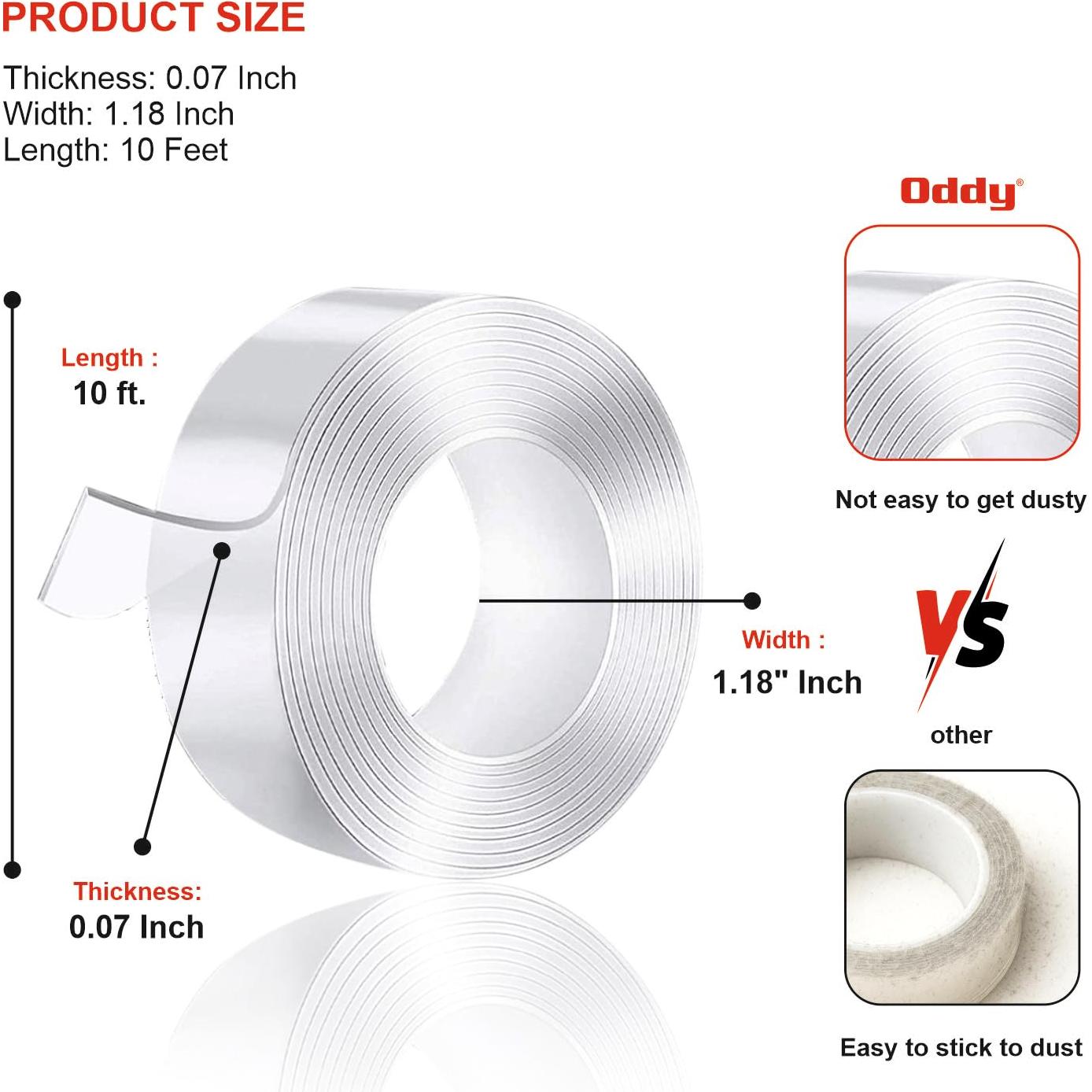 Cinta Adhesiva Doble Cara Nano Grip Oddy 3 cm x 3.05 m