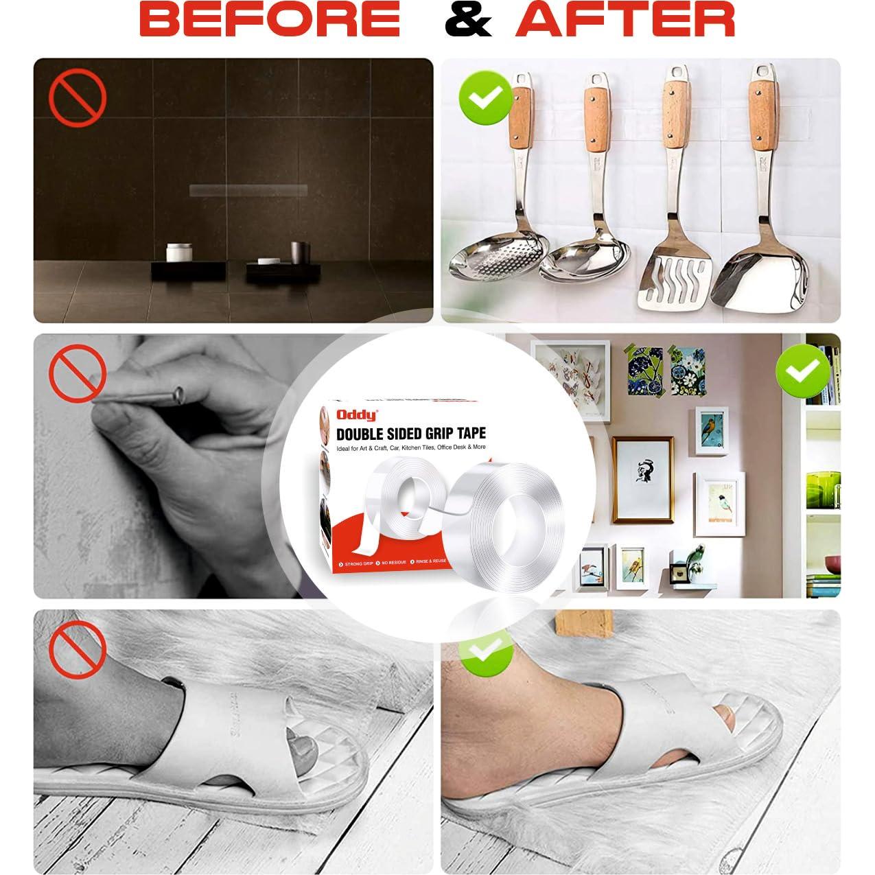 Cinta Adhesiva Doble Cara Nano Grip Oddy 3 cm x 3.05 m