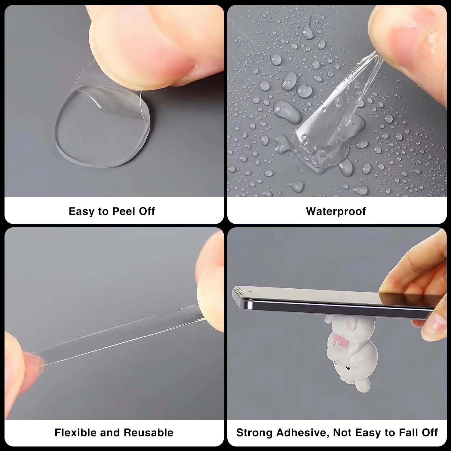 450 Pcs Masilla de Museo Tack Adhesivo Doble Cara 10mm