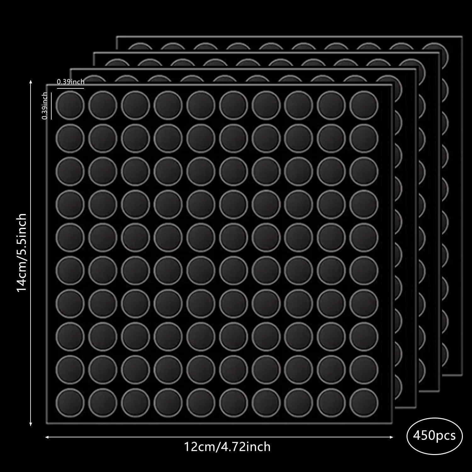 450 Pcs Masilla de Museo Tack Adhesivo Doble Cara 10mm
