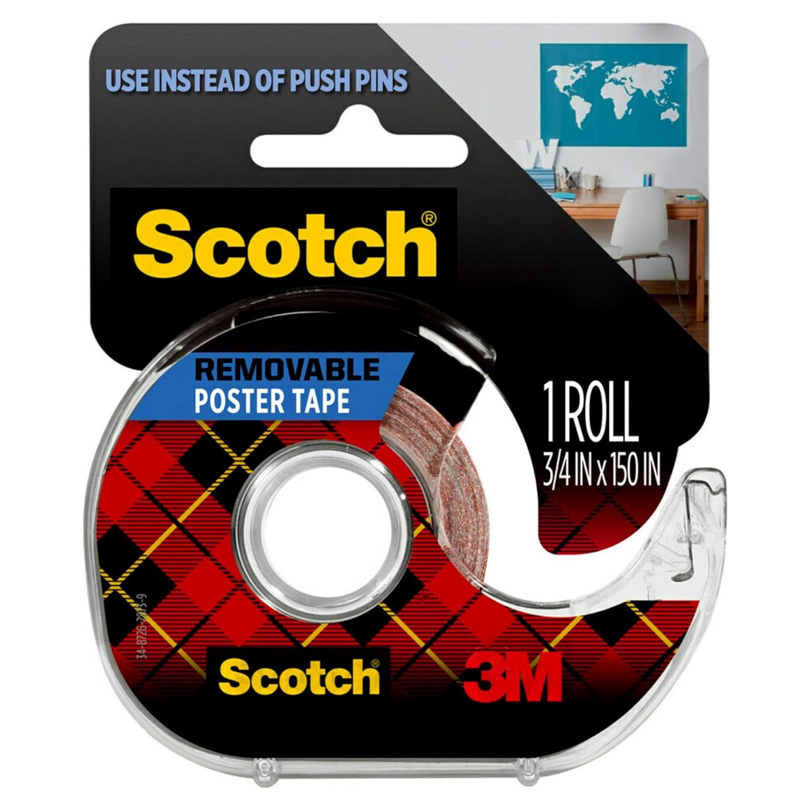 Cinta para Póster Scotch-Mount Removible 1.9 cm x 4.57 m