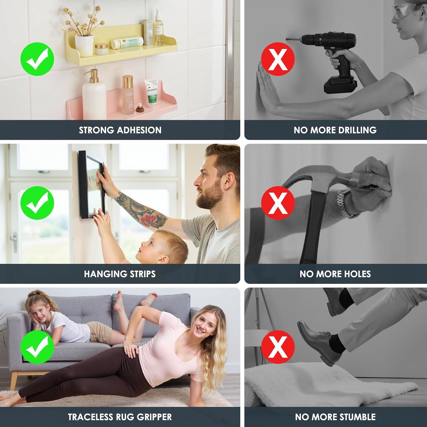 Cinta Adhesiva Doble Cara TENOC Nano 4.88m Alta Resistencia