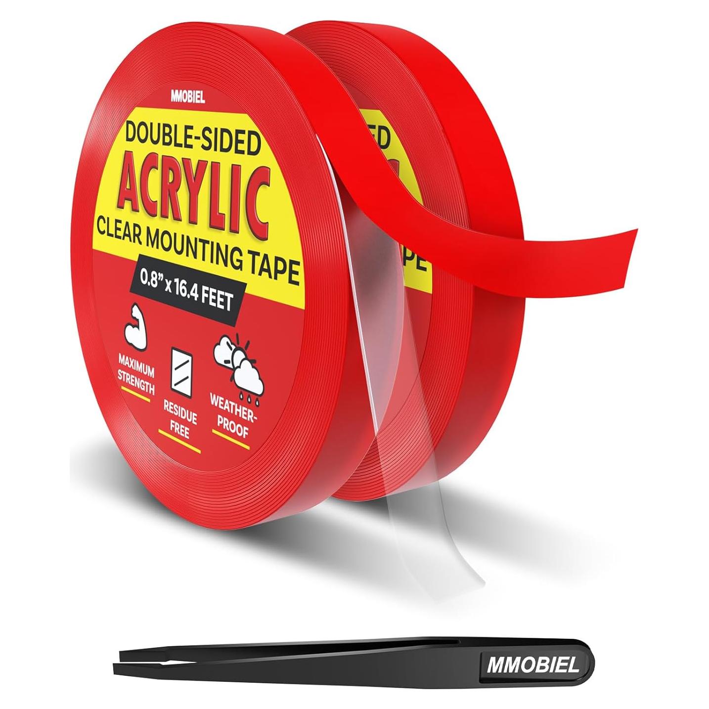 Cinta de Montaje Doble Cara Acrílica MMOBIEL 5m x 2cm - 2 Paquete