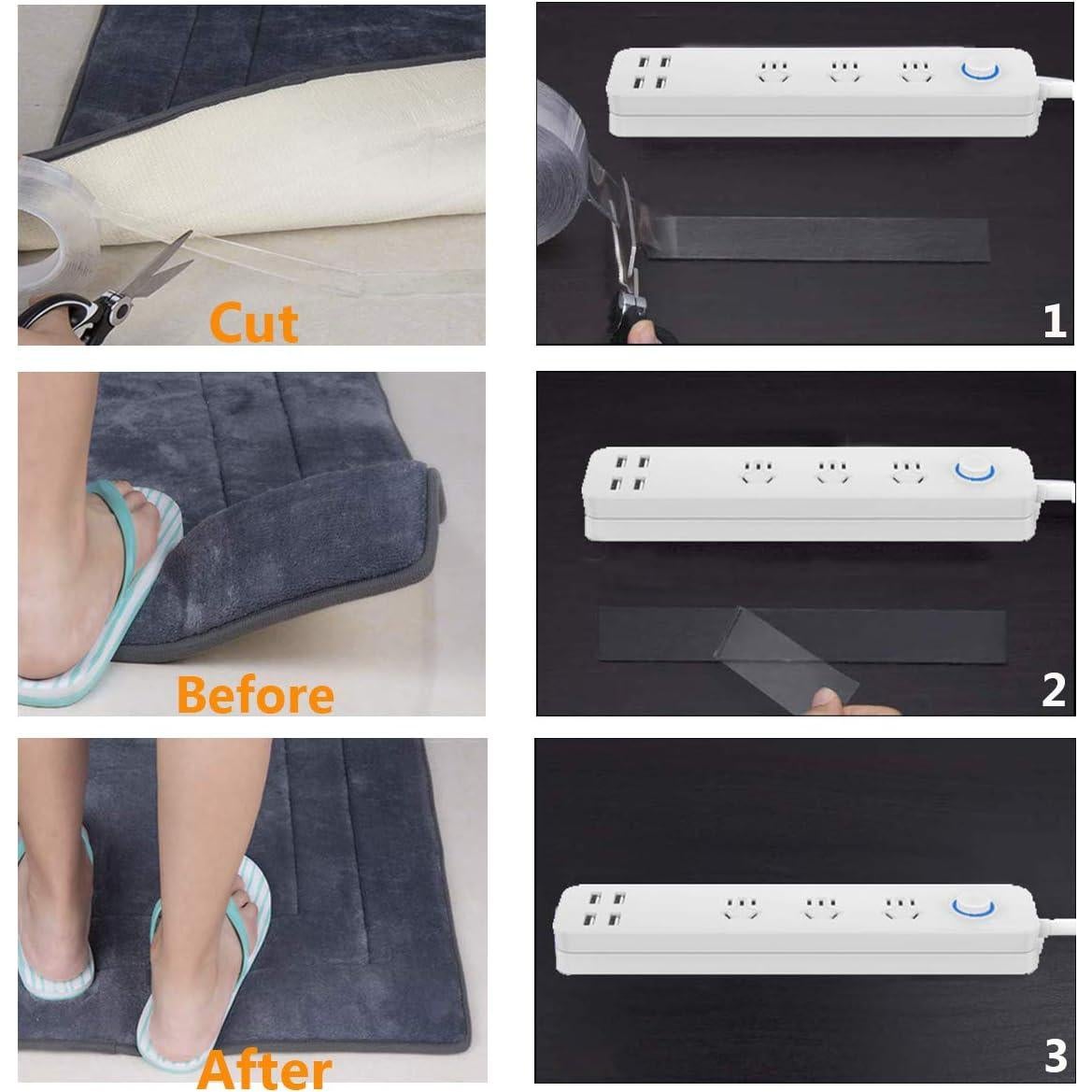 Cinta Nano Doble Cara MSDADA 3M, Adhesiva Reutilizable 3cm