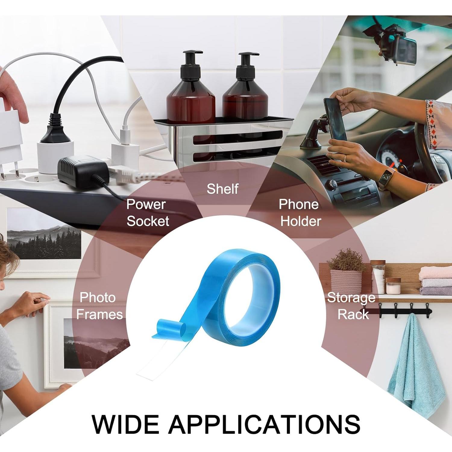 Cinta Doble Cara HARFINGTON 3m x 3cm Removible Impermeable