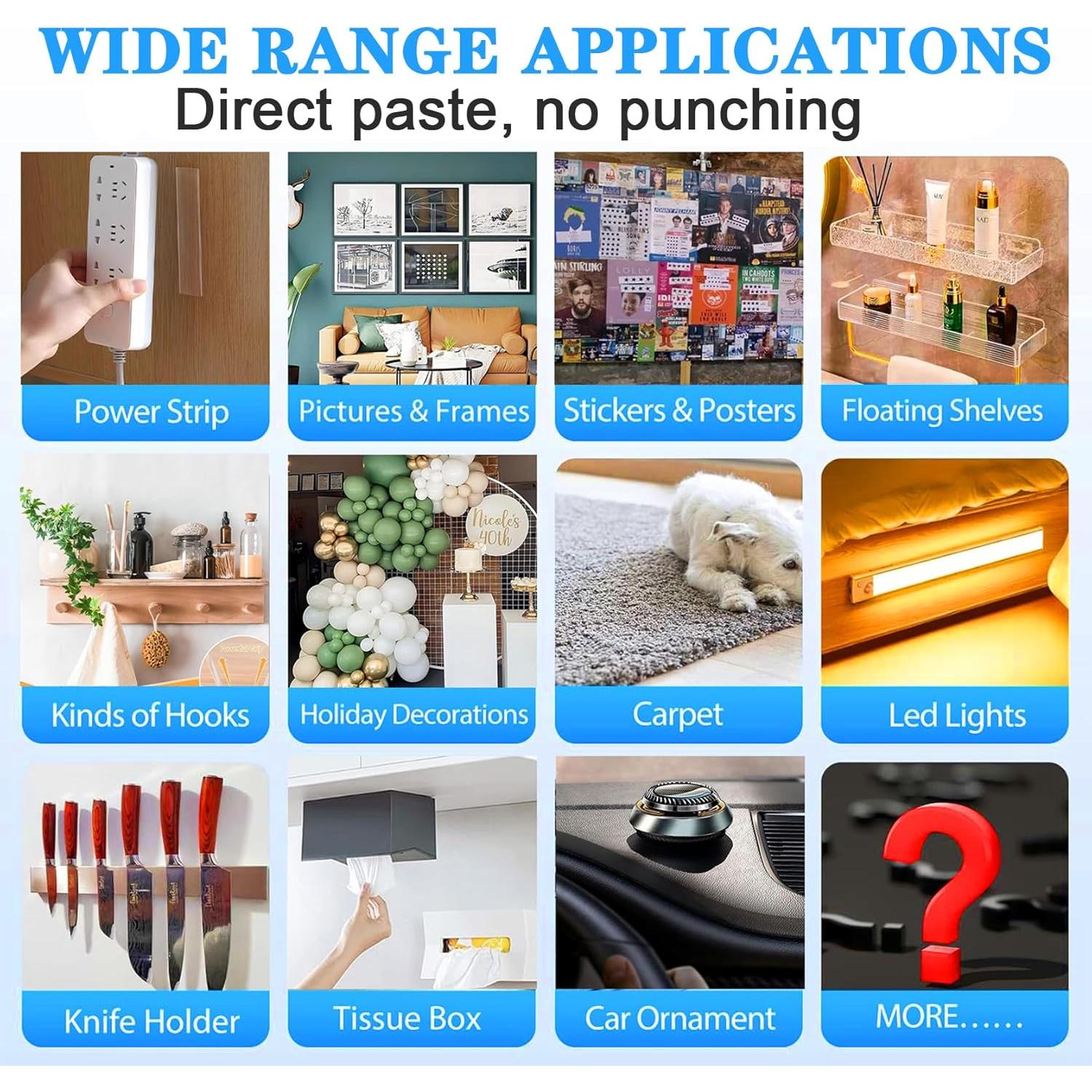 Cinta Adhesiva Doble Cara Resistente 3M 3.05m para Montaje