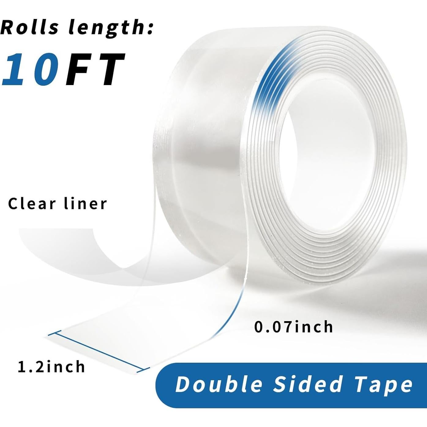 Cinta Doble Cara Nano GluonX 3Rollos 3.05m Alta Resistencia