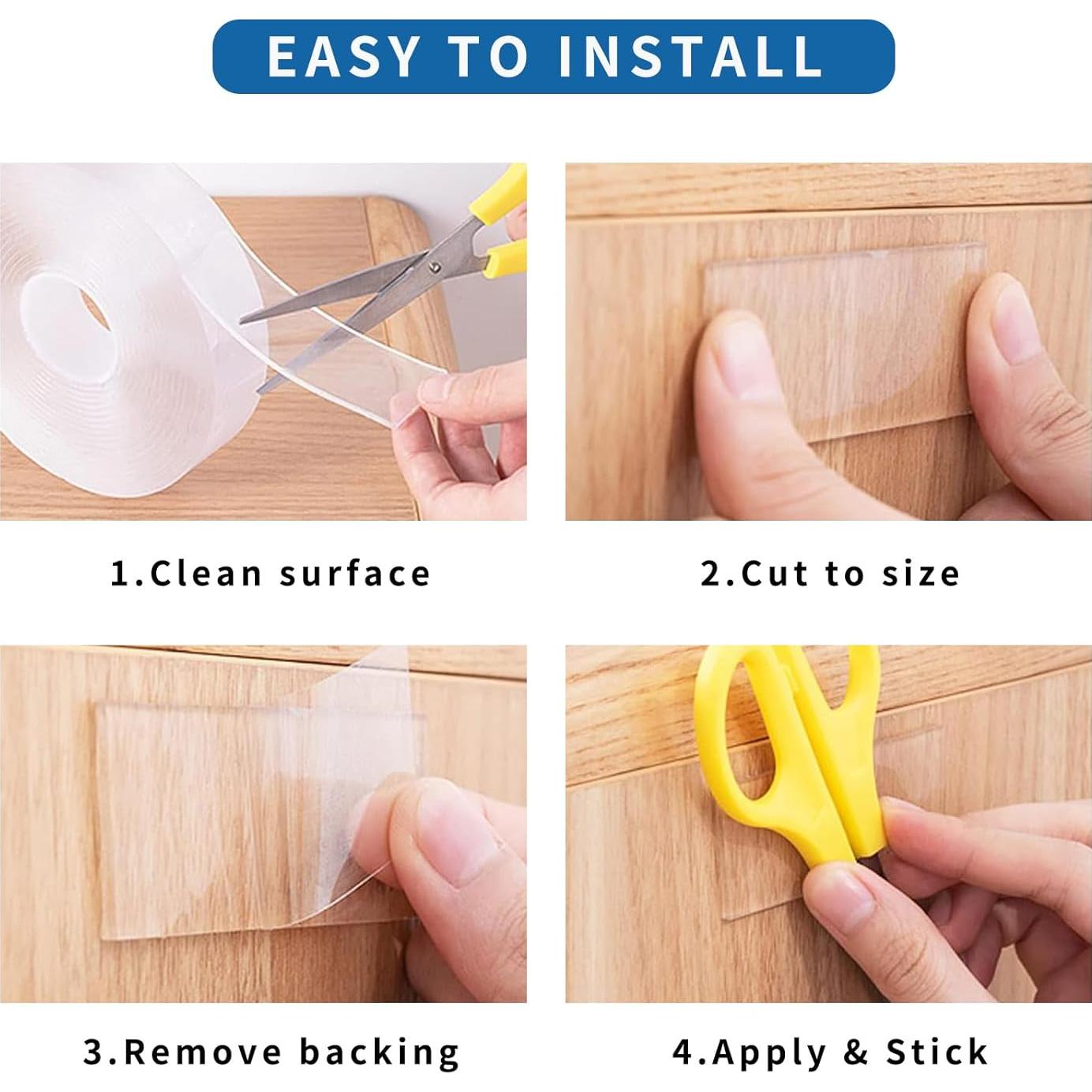 Cinta Doble Cara Nano GluonX 3Rollos 3.05m Alta Resistencia