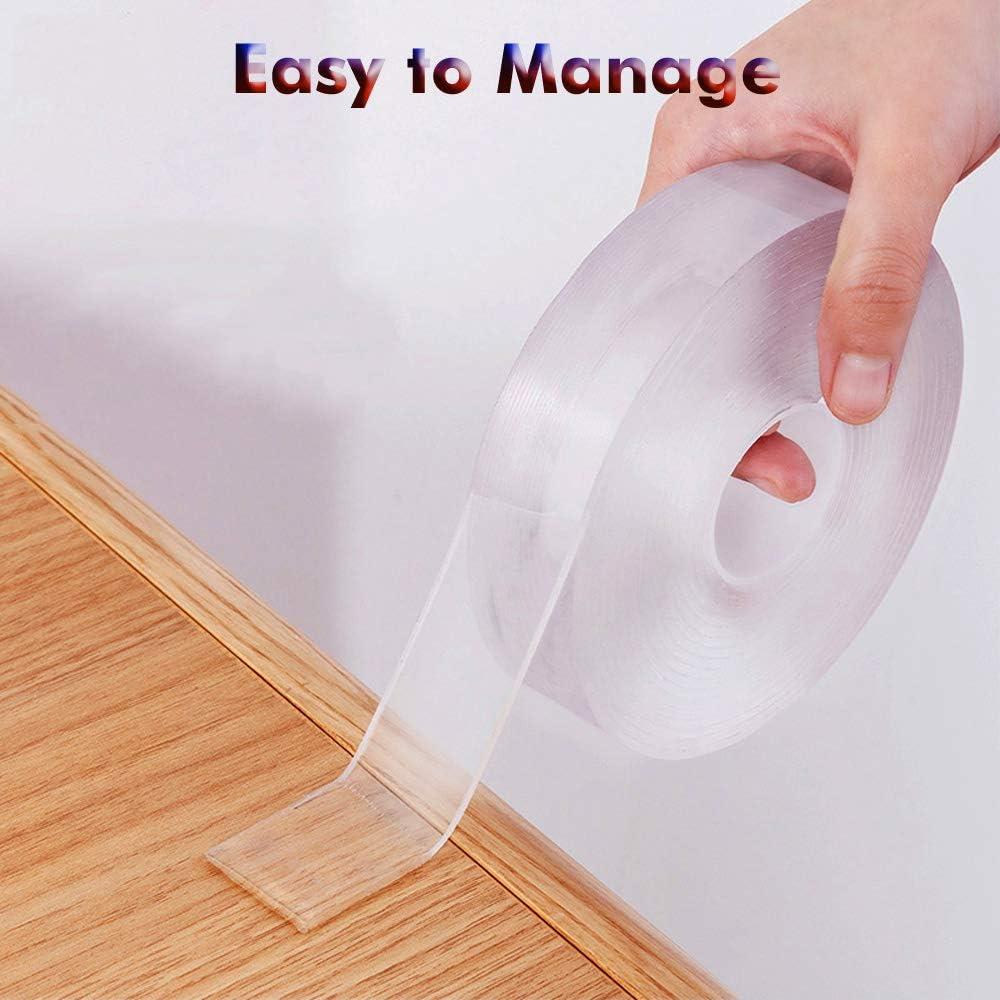 Cinta Nano Doble Cara LLPT 3 cm x 5 m Transparente Fuerte