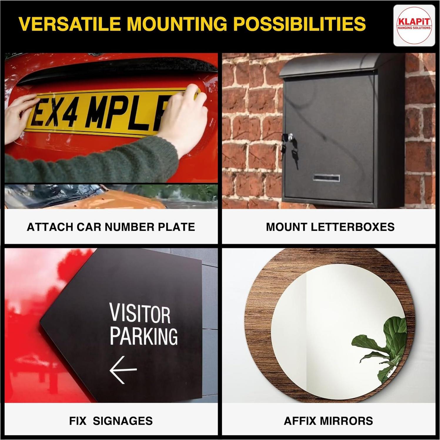 Cinta Nano Doble Cara KLAPiT GRIPZILLA 1 Metro Alta Resistencia