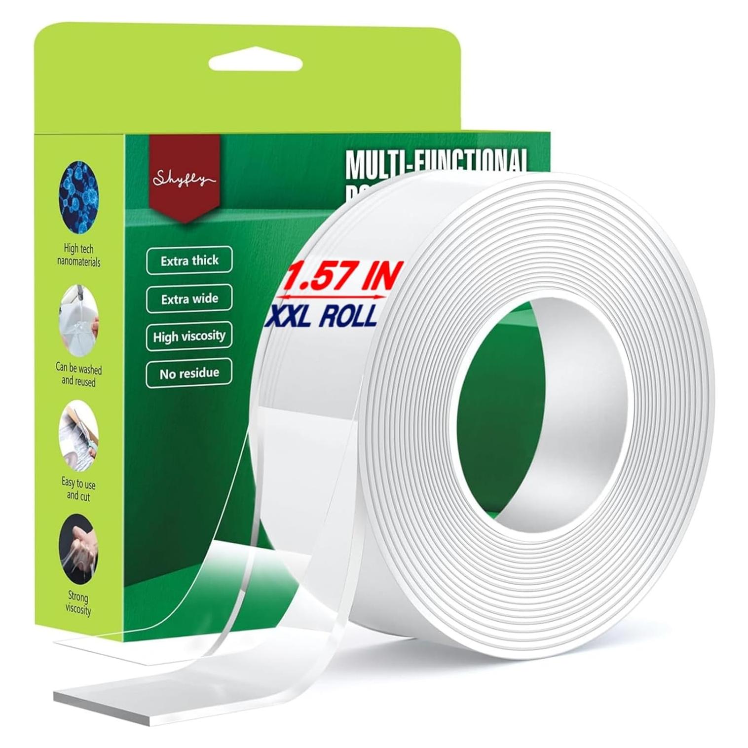 Cinta Doble Cara SHYFLY 4cm x 305cm Alta Resistencia Sin Residuo