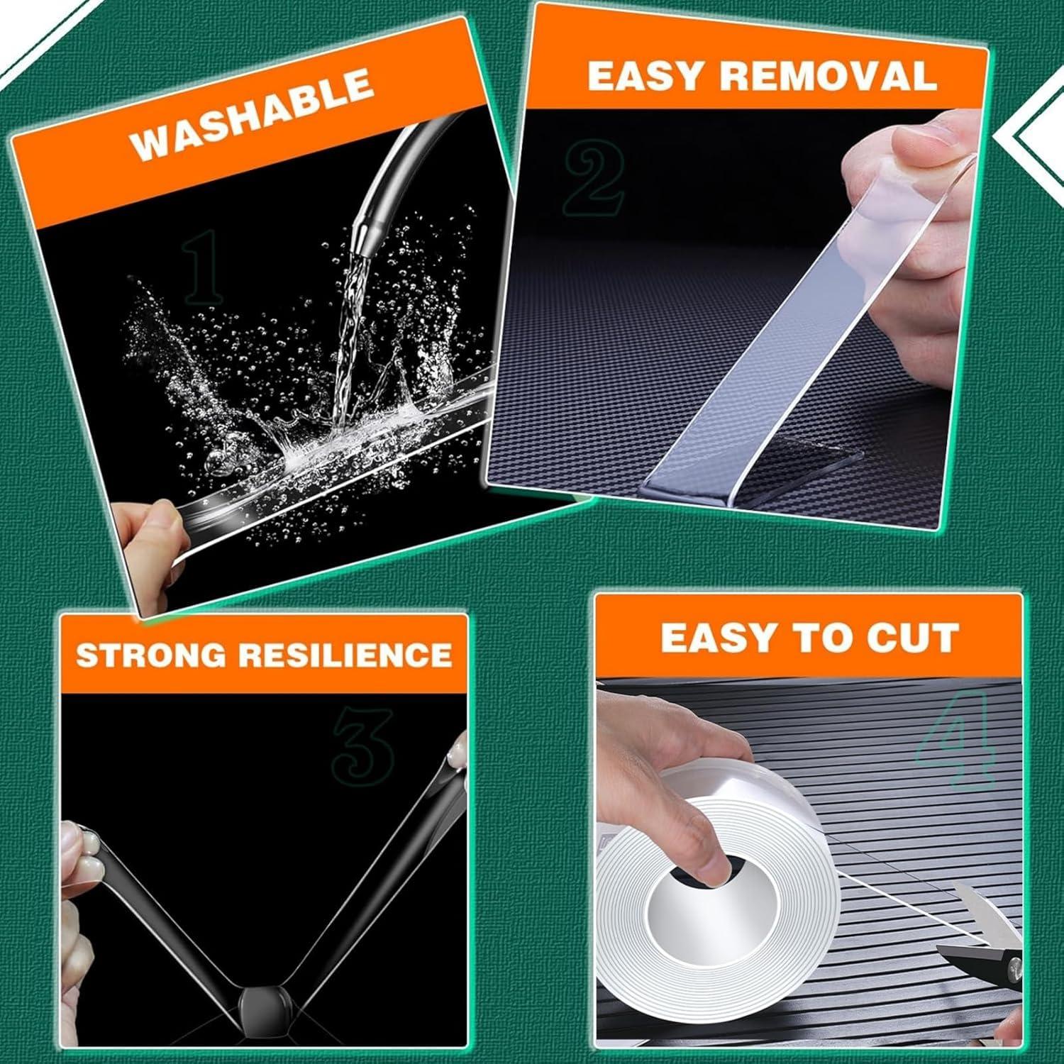 Cinta Doble Cara SHYFLY 4cm x 305cm Alta Resistencia Sin Residuo