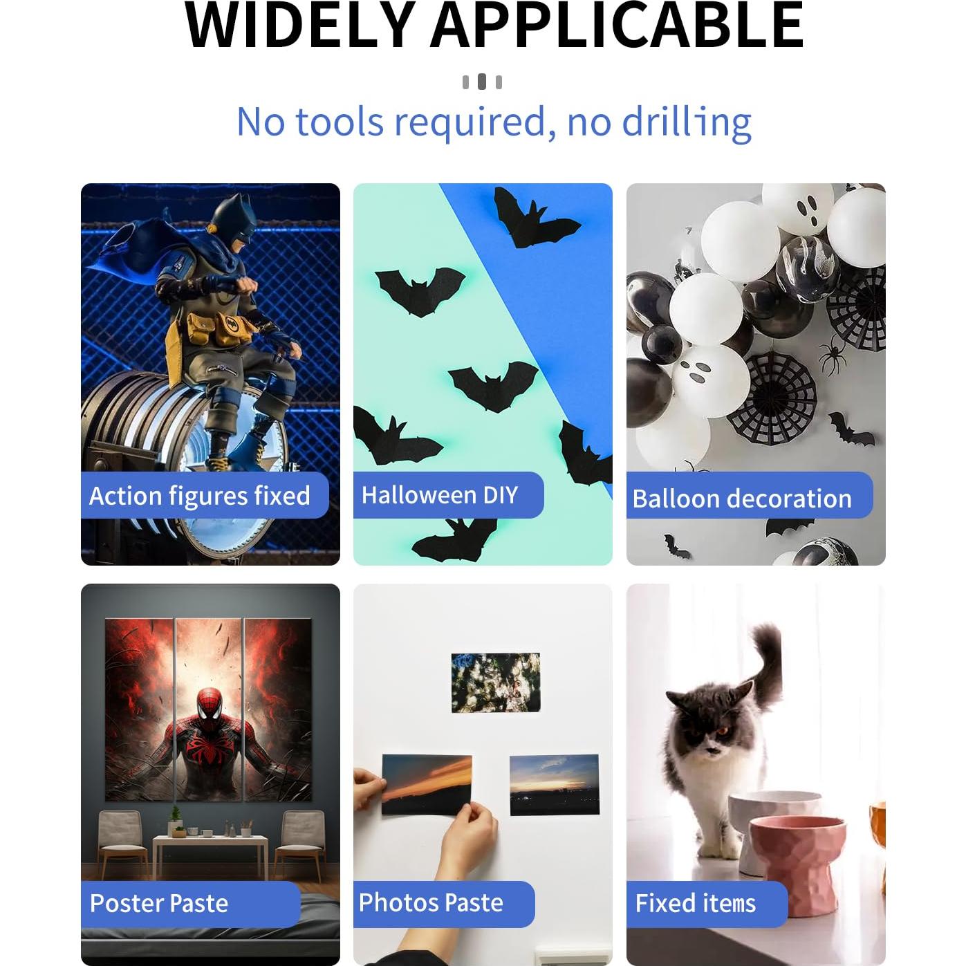 Almohadillas Adhesivas Doble Cara Nano PHIXBEAR 180 Pcs 3.5x1.5 cm