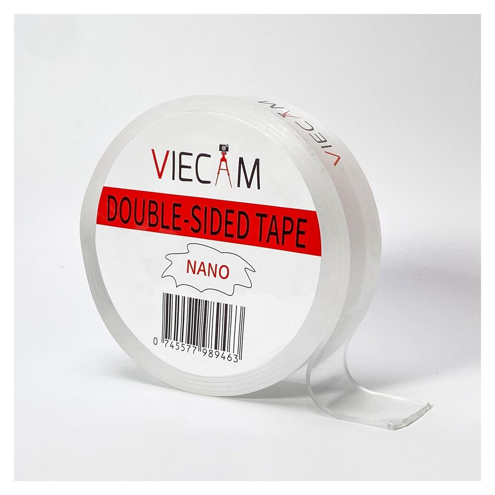 Cinta Adhesiva Doble Cara Viecam 3 cm x 3.05 m Transparente