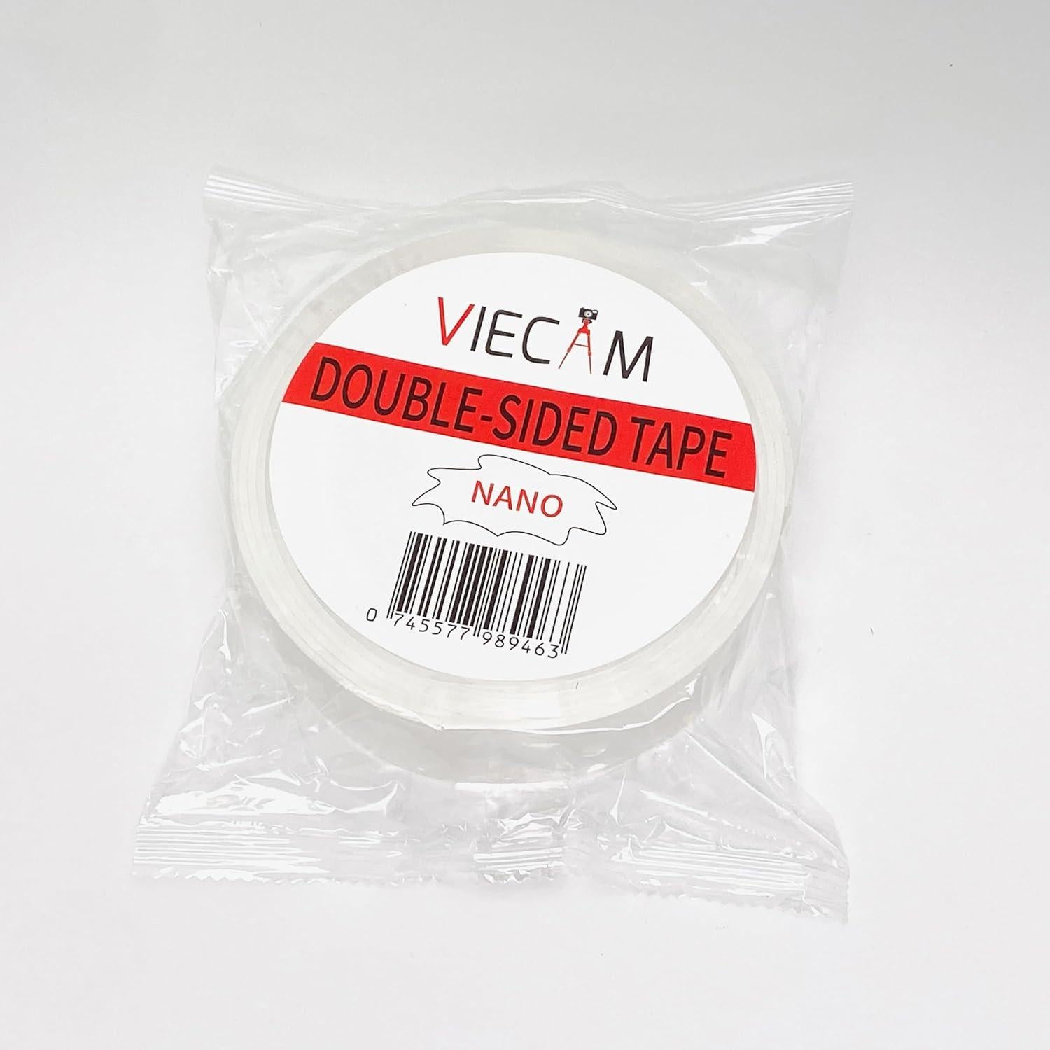 Cinta Adhesiva Doble Cara Viecam 3 cm x 3.05 m Transparente