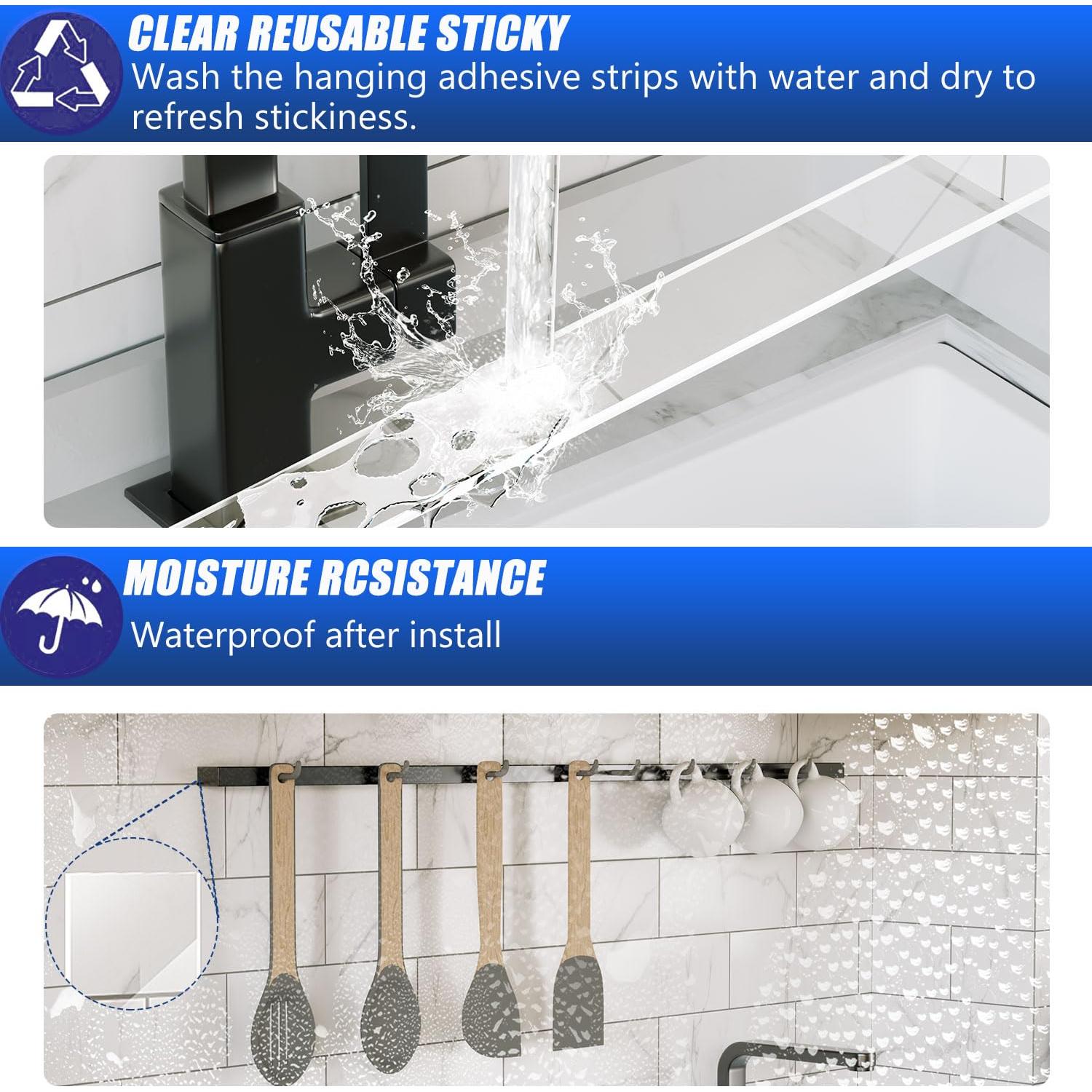 Cinta Adhesiva Doble Cara ZMUAXUAN 2 Rollos 20 pies Transparente