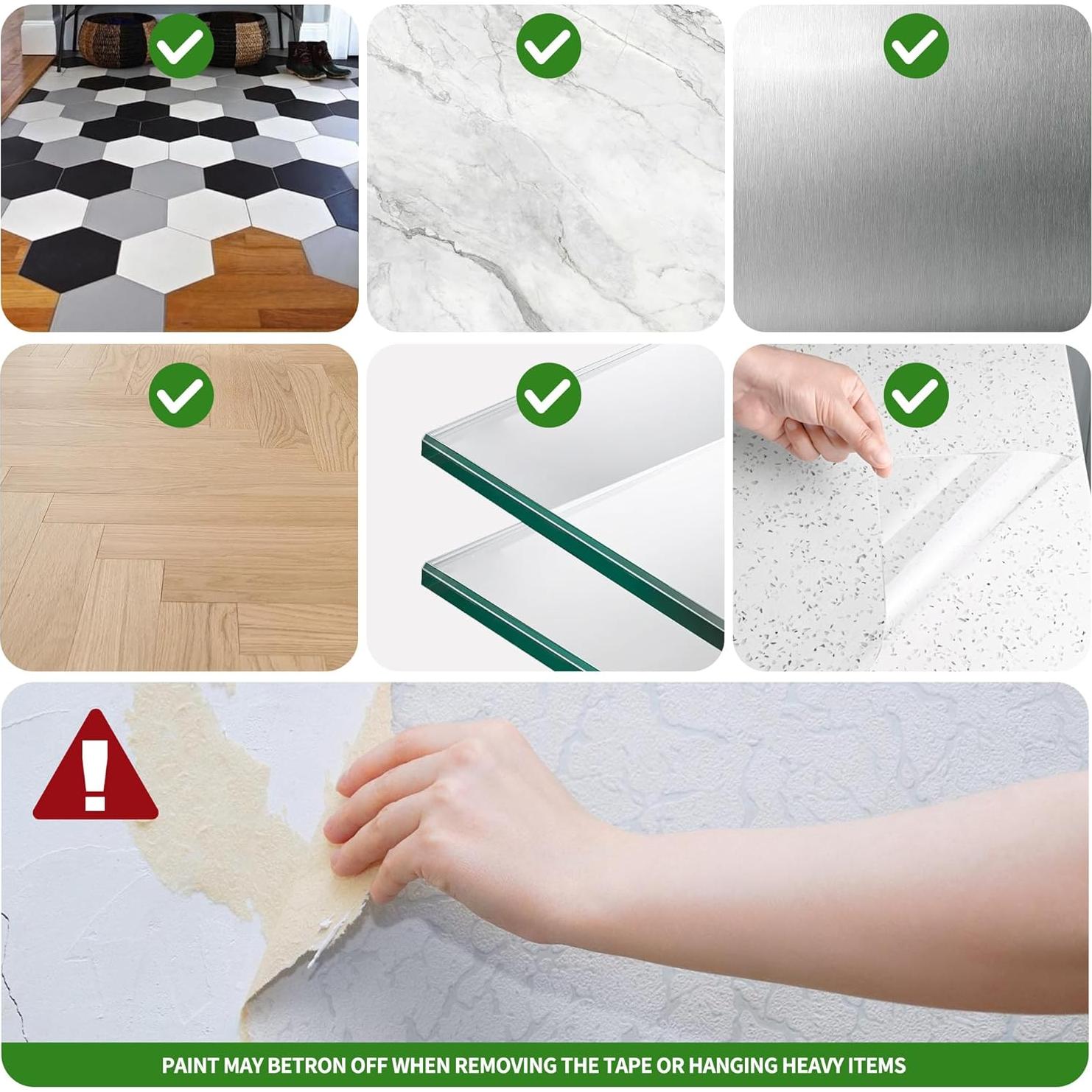 Cinta adhesiva de doble cara Vofauiss 2 rollos 599 cm alta resistencia