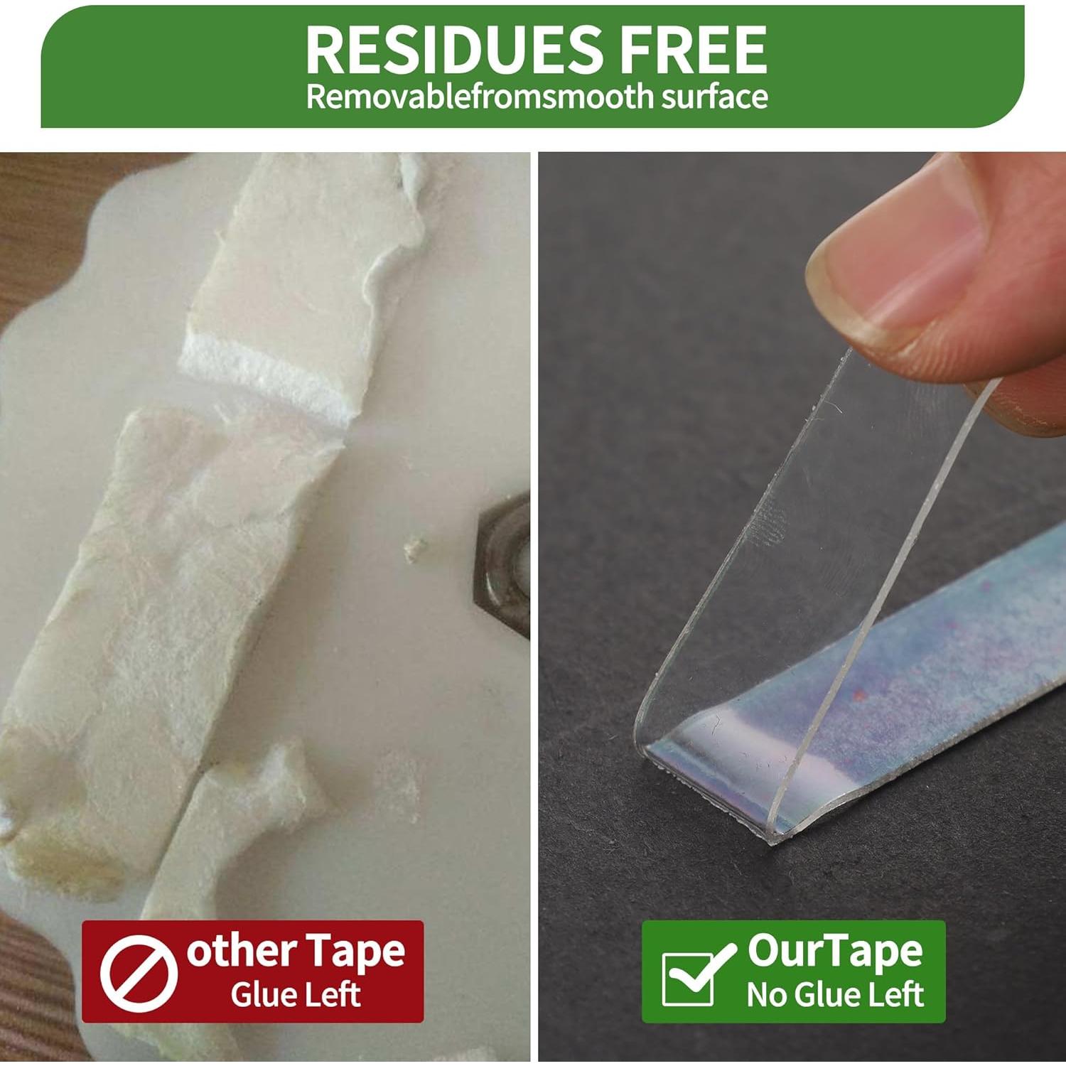 Cinta adhesiva de doble cara Vofauiss 2 rollos 599 cm alta resistencia