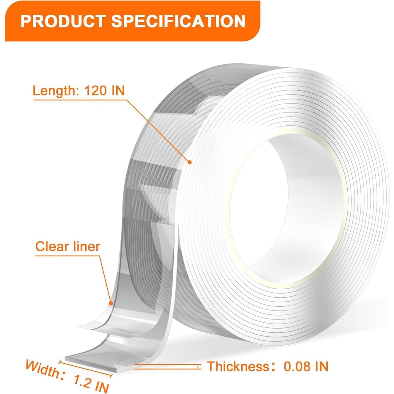 Cinta Nano Doble Cara Trenkyo 304.8 cm Alta Resistencia