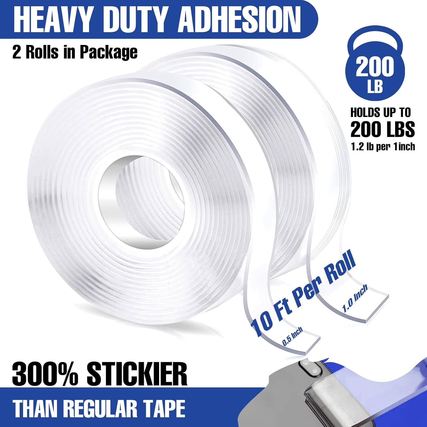 Cinta Doble Cara Alta Resistencia SMTAPESPRO 6.1m 2 Rollos