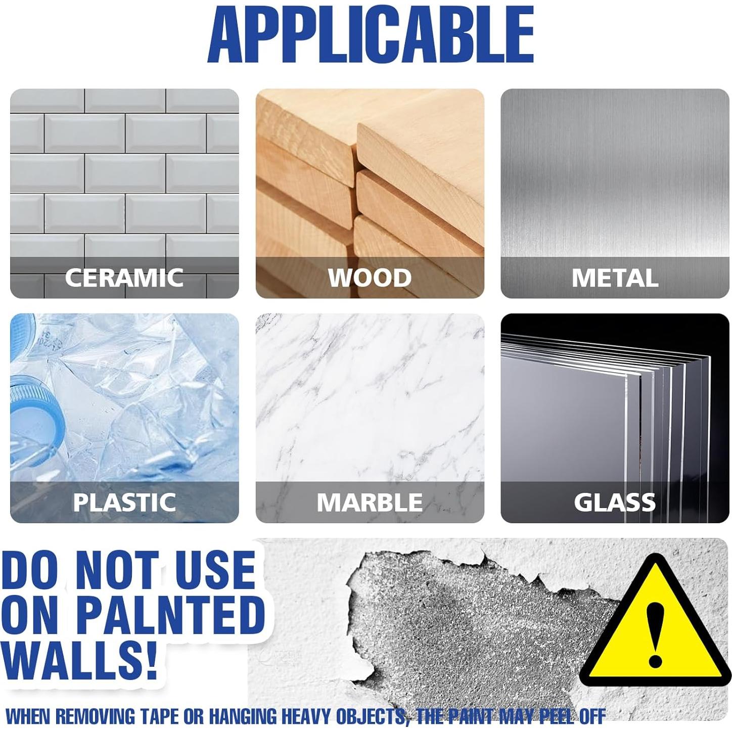 Cinta Doble Cara Alta Resistencia SMTAPESPRO 6.1m 2 Rollos