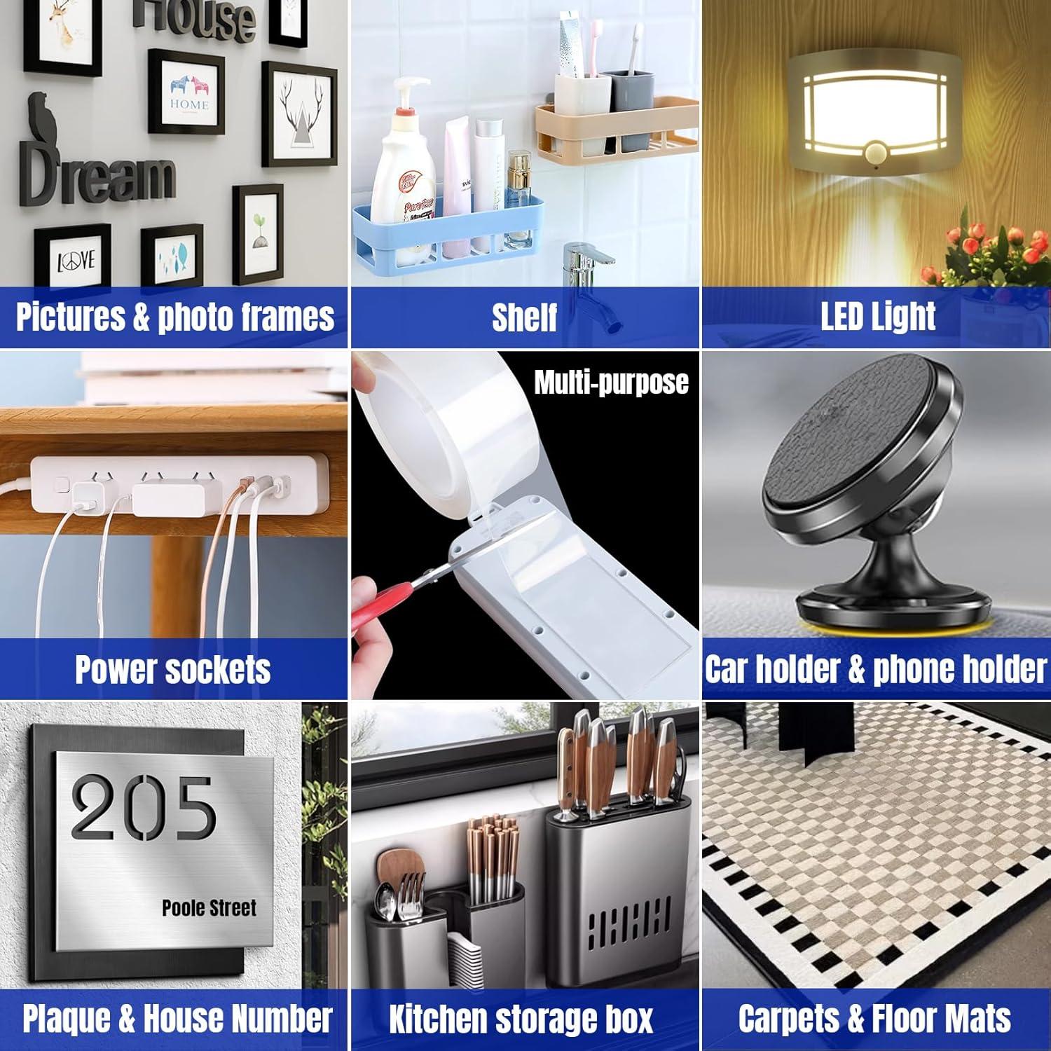 Cinta Doble Cara Nano Wkevnu 3.05m Transparente Resistente