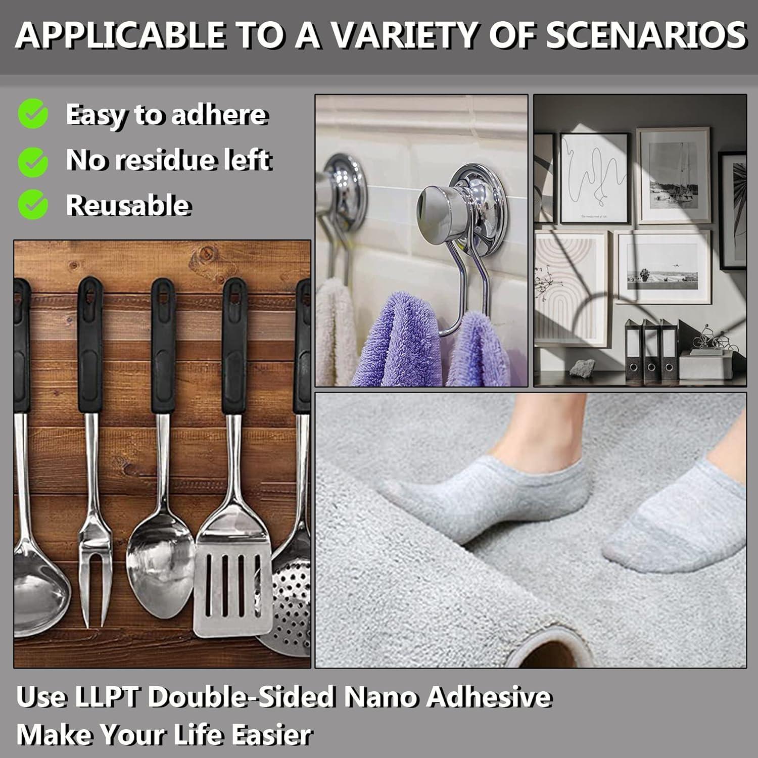 Cinta Nano Doble Cara LLPT 5 cm x 10 m Adhesiva Sin Residuos