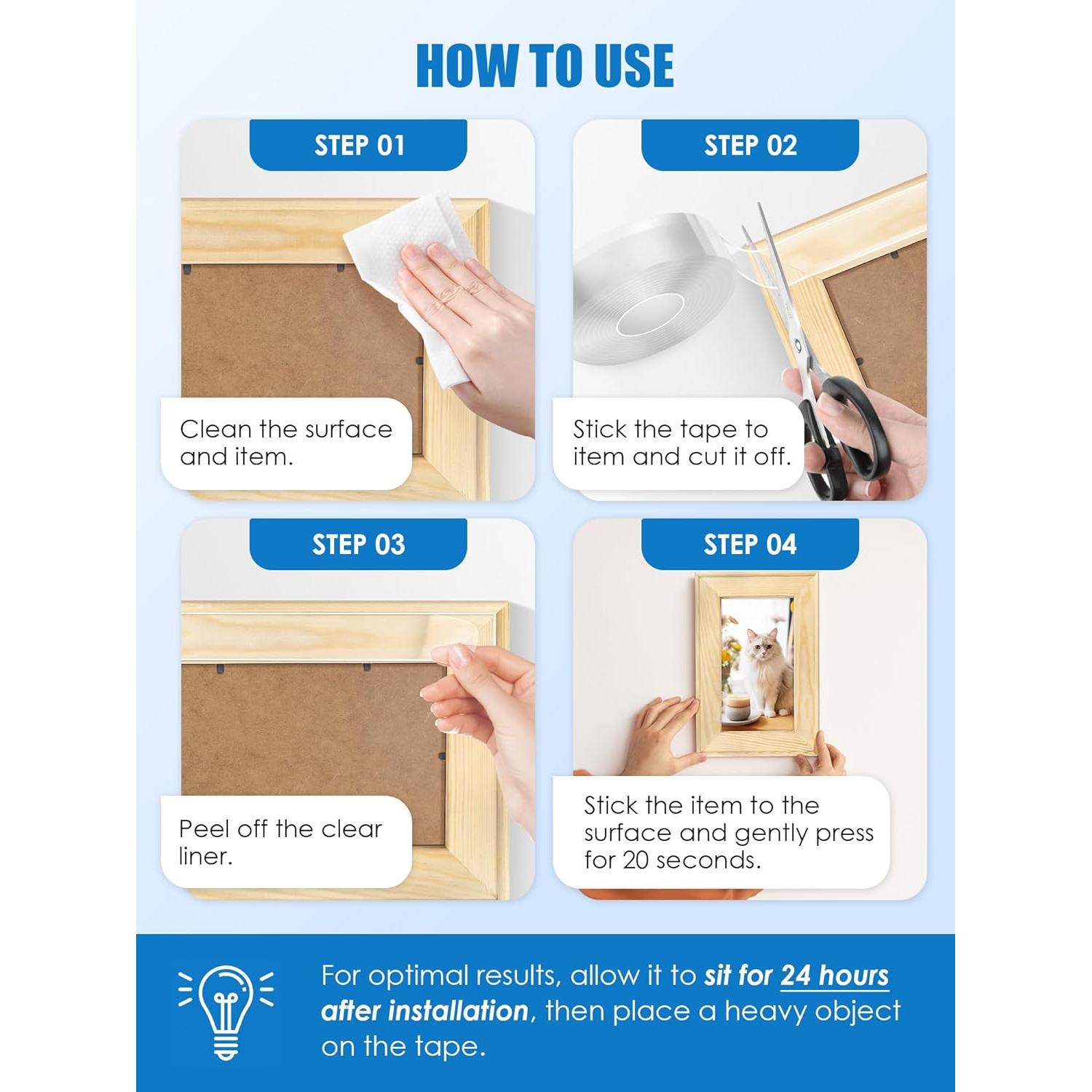 Cinta Doble Cara Nano Transparente Gliship 3m x 3cm Alta Resistencia