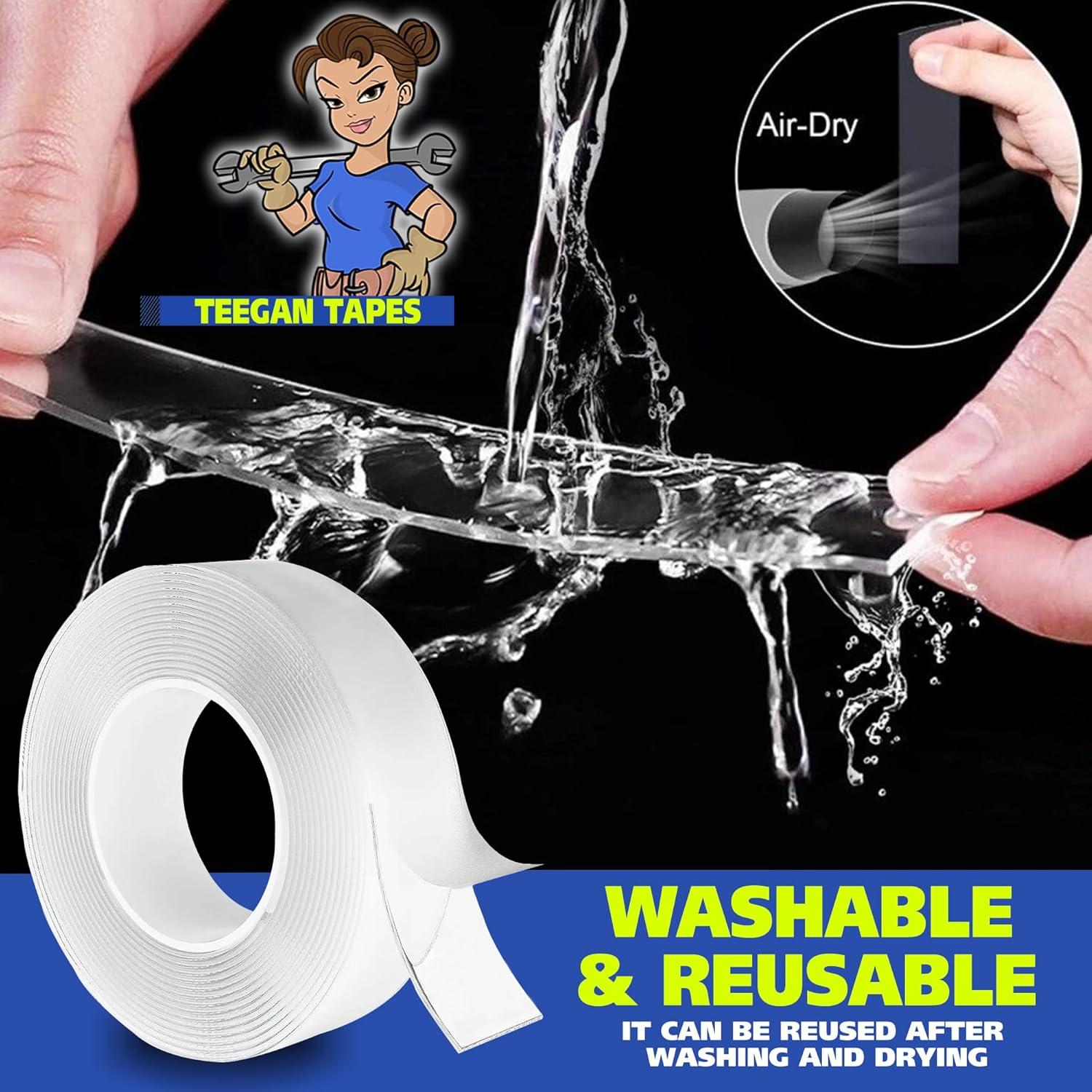 Cinta Doble Cara Gaffer Power 5.03 m Ultra Fuerte Transparente