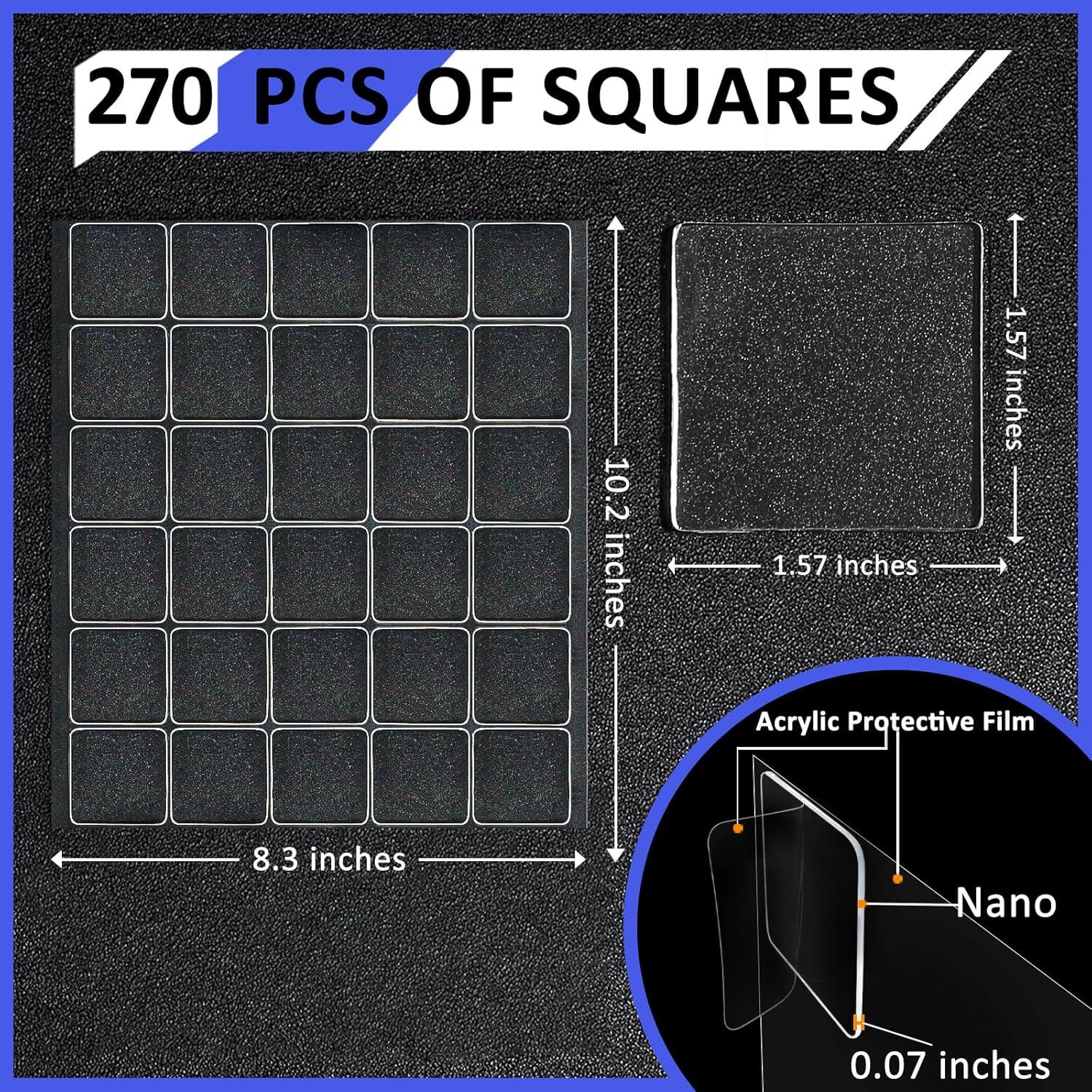 Cinta Doble Cara Nano TroyStudio 270 Pcs 4x4 cm Alta Adhesión