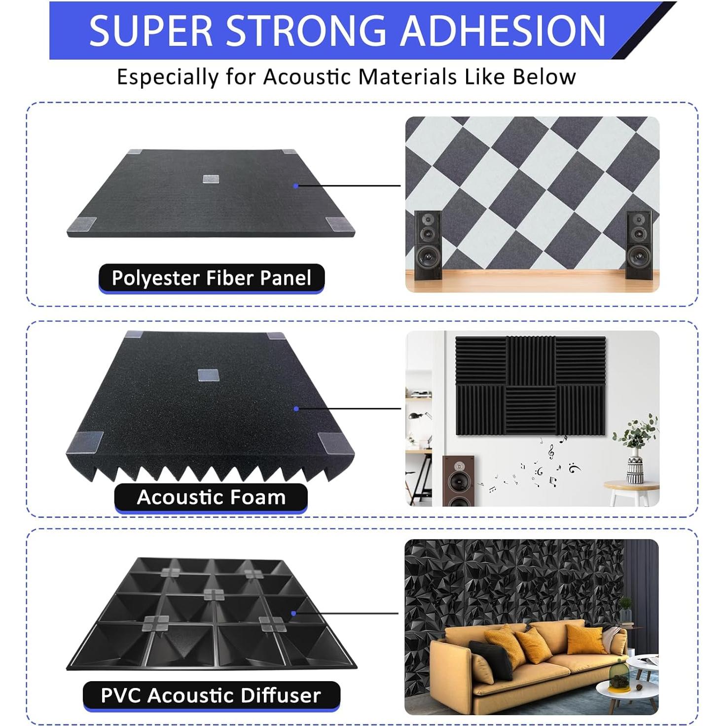 Cinta Doble Cara Nano TroyStudio 270 Pcs 4x4 cm Alta Adhesión