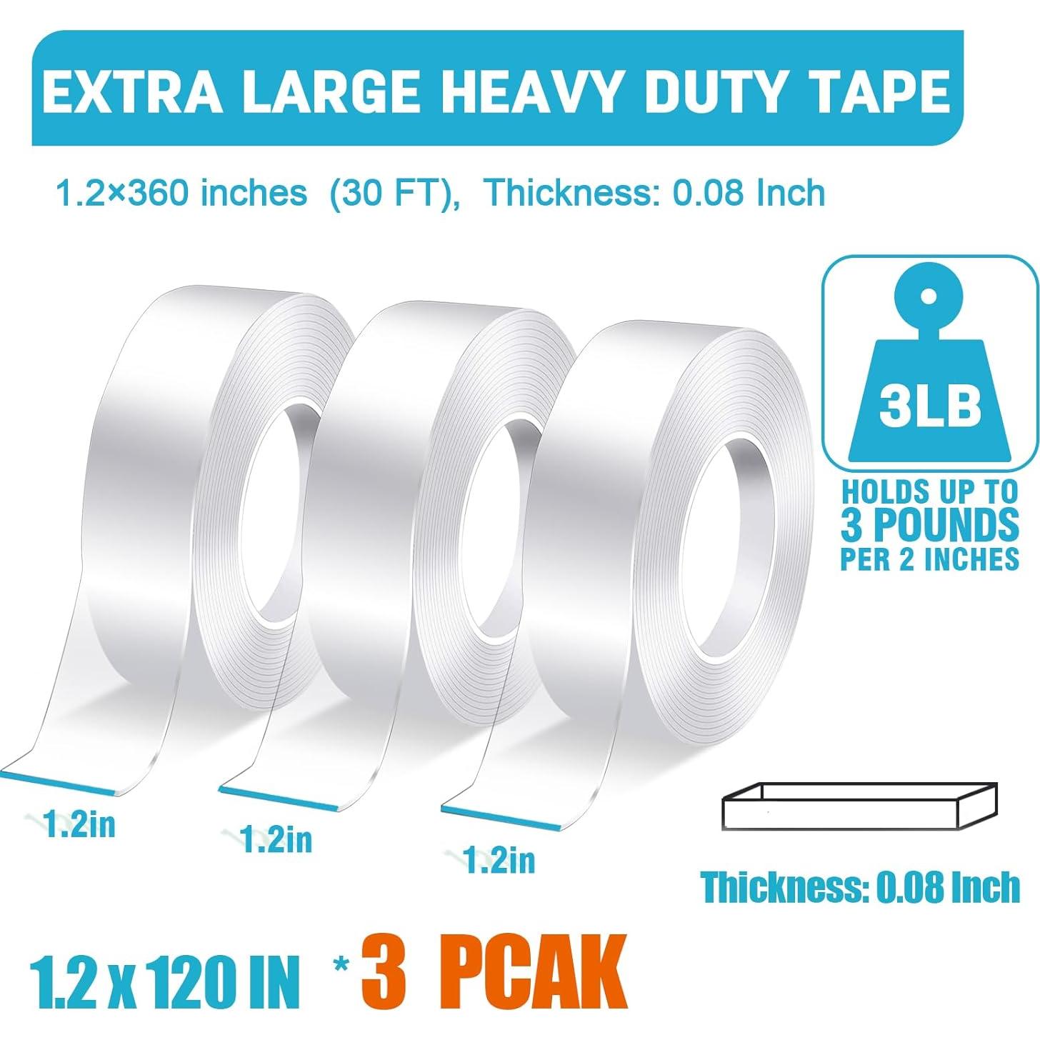 Cinta Doble Cara ANLOKE 3 Rollo 1.2 x 3 m Alta Resistencia