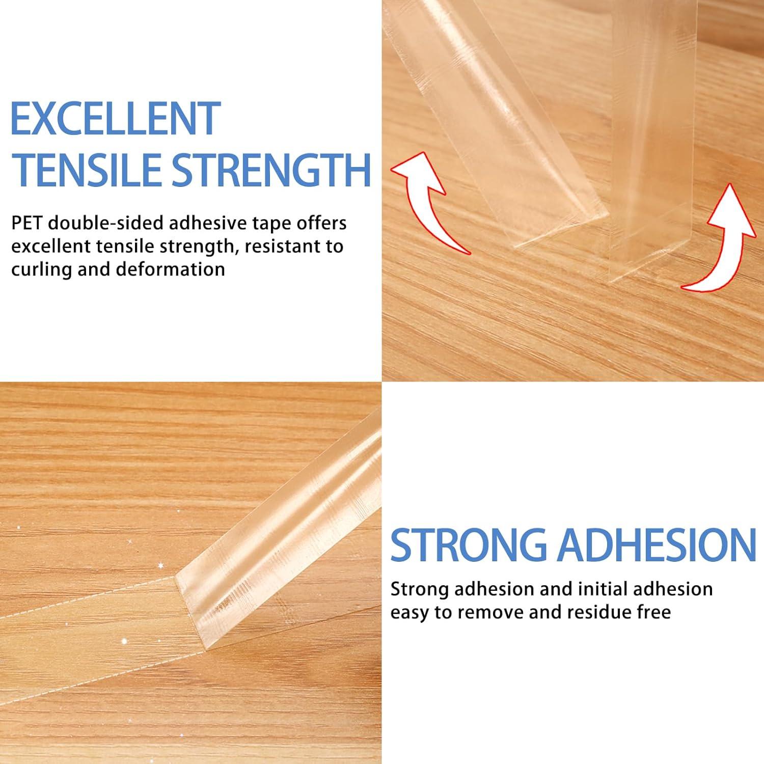 Cinta Adhesiva Doble Cara HUTIXI 300LSE 10mm x 13.75m Transparente