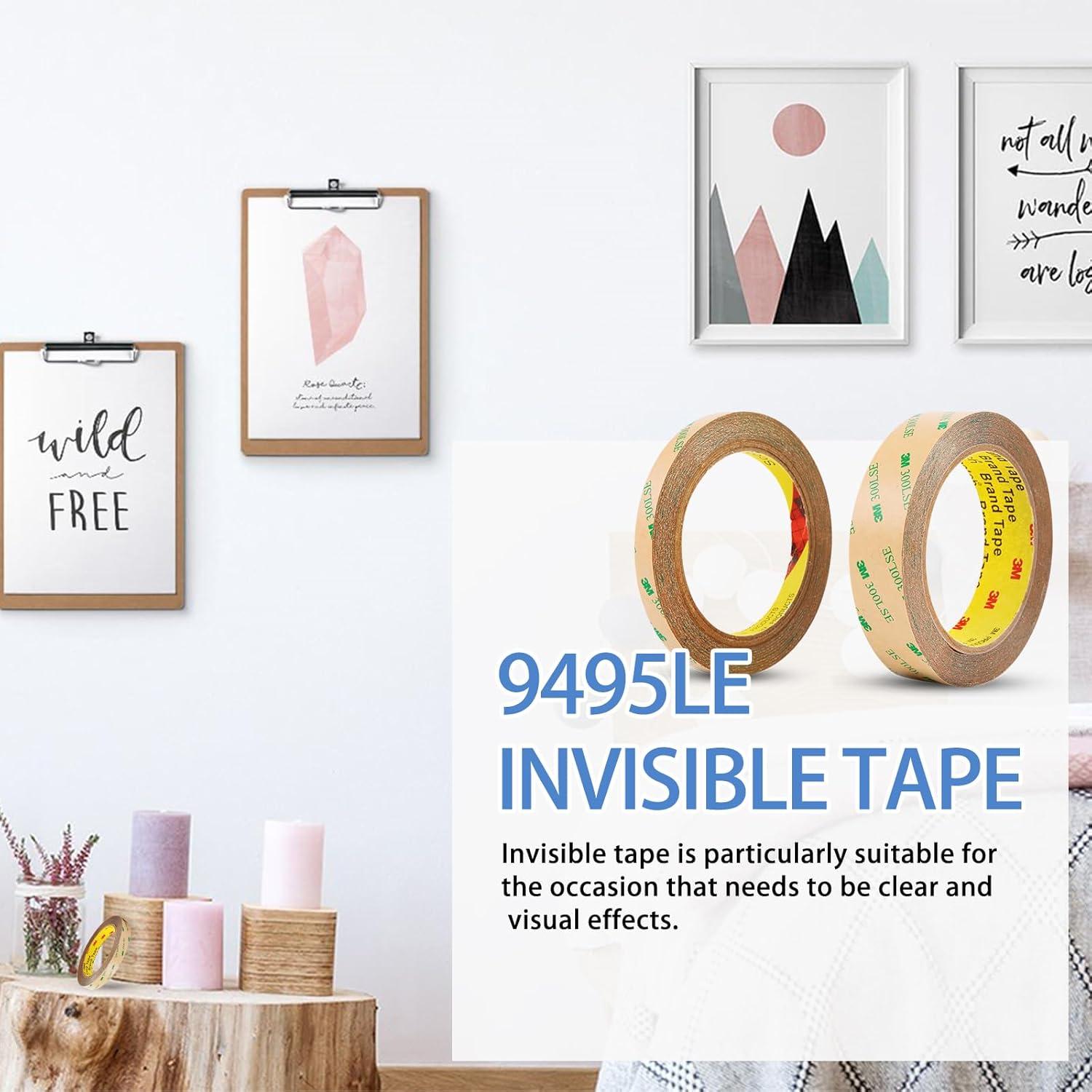 Cinta Adhesiva Doble Cara HUTIXI 300LSE 10mm x 13.75m Transparente