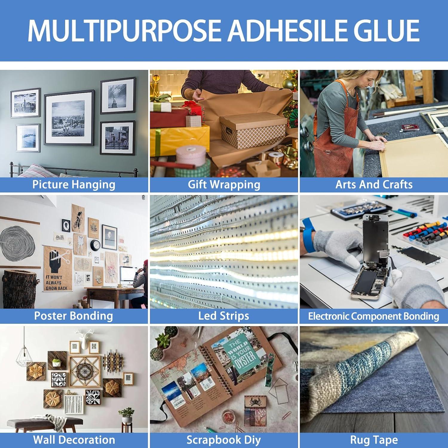 Cinta Adhesiva Doble Cara HUTIXI 300LSE 10mm x 13.75m Transparente