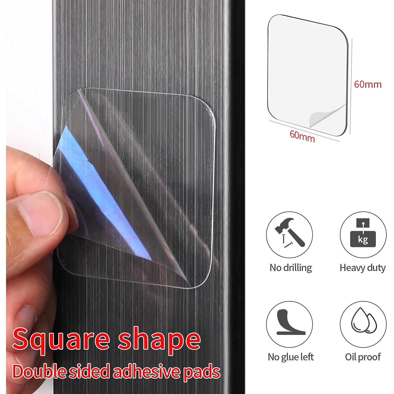 50PCS Cinta Adhesiva Doble Cara MILEQEE 60mm Alta Resistencia