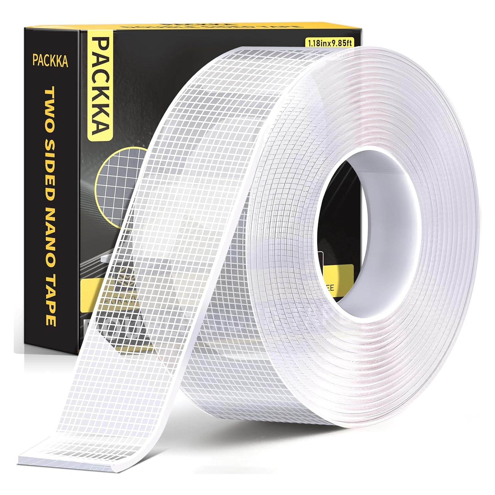 Cinta Adhesiva Doble Cara Nano PACKKA 3m Transparente Alta Resistencia