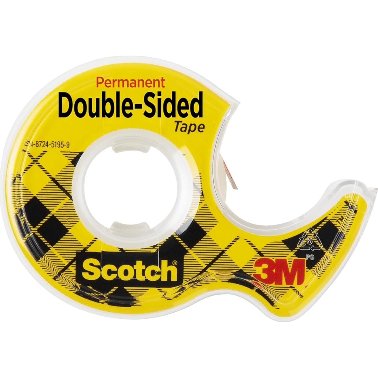 Cinta Doble Cara Scotch 12.7 mm x 6.35 m - 3 Rollos