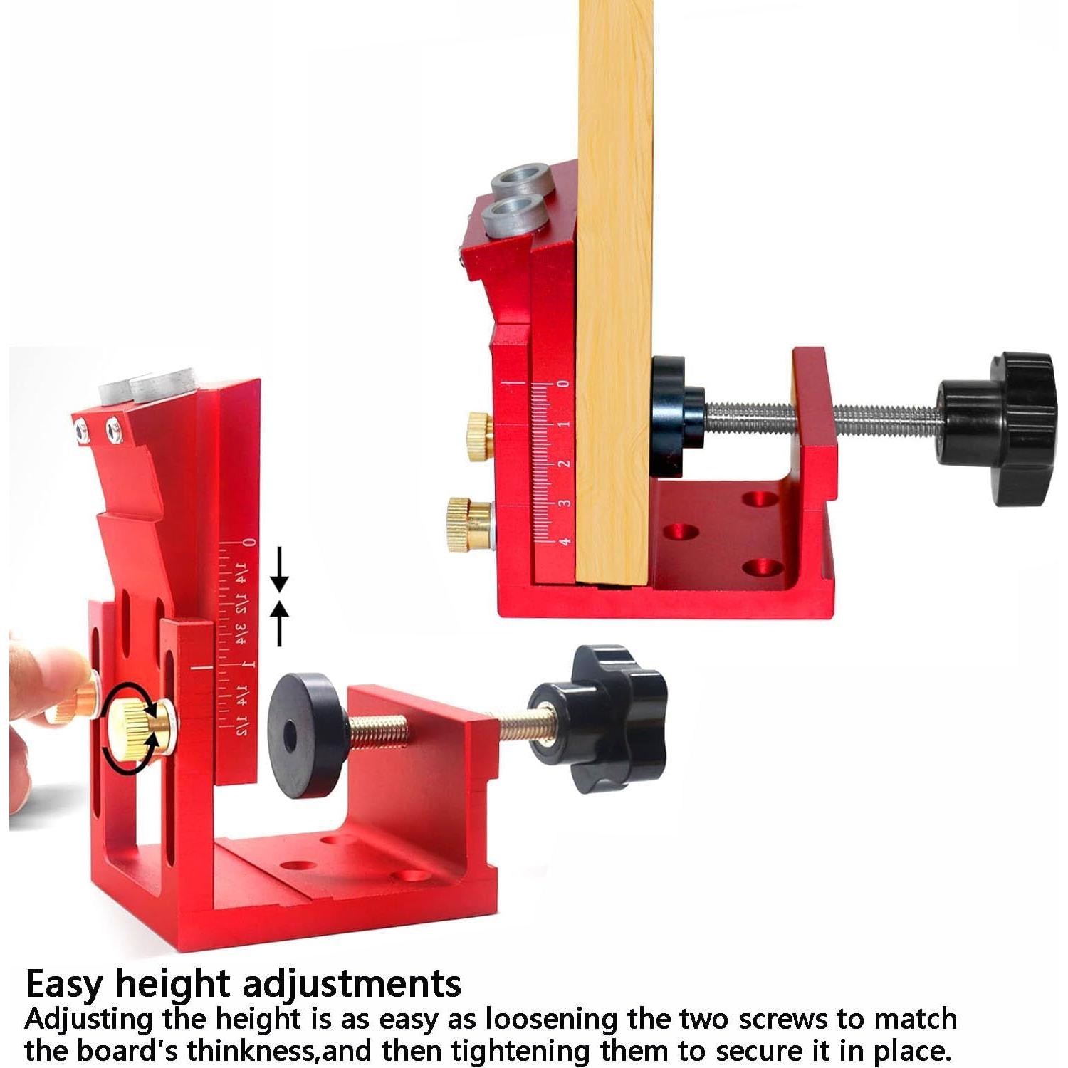 Plantilla de Agujeros en Ángulo YoTmake con Brocas y Tornillos
