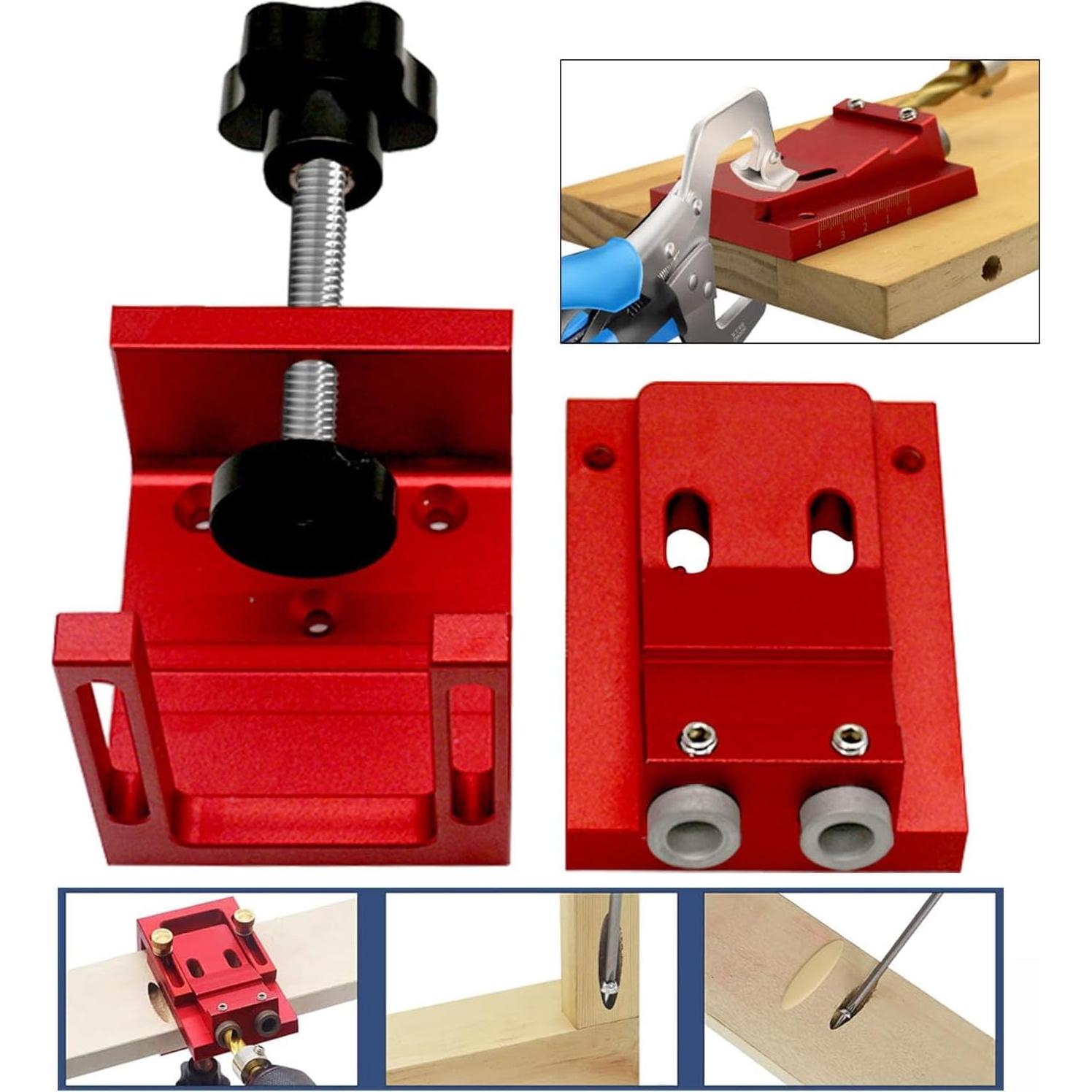 Plantilla de Agujeros en Ángulo YoTmake con Brocas y Tornillos