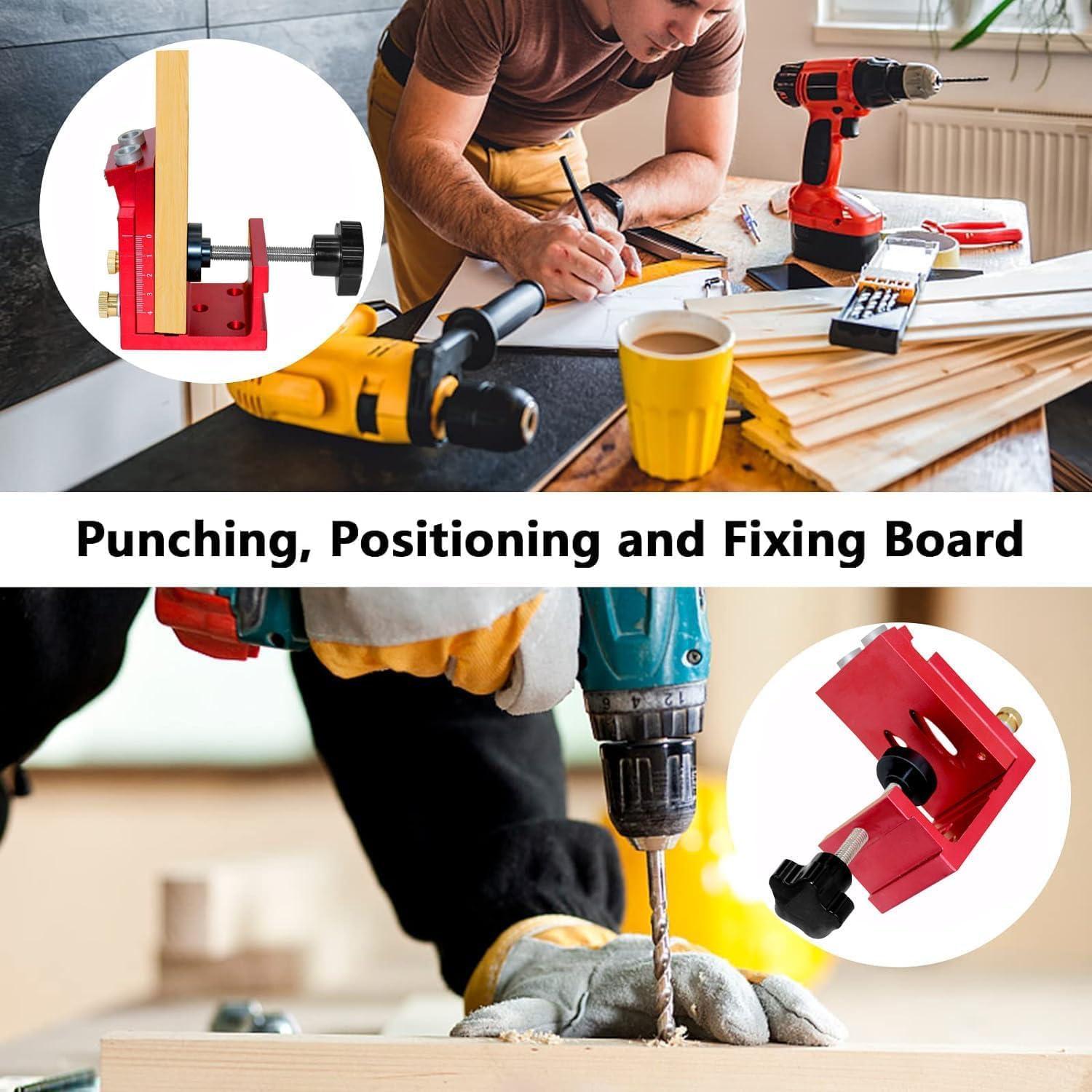 Plantilla de Agujeros en Ángulo YoTmake con Brocas y Tornillos