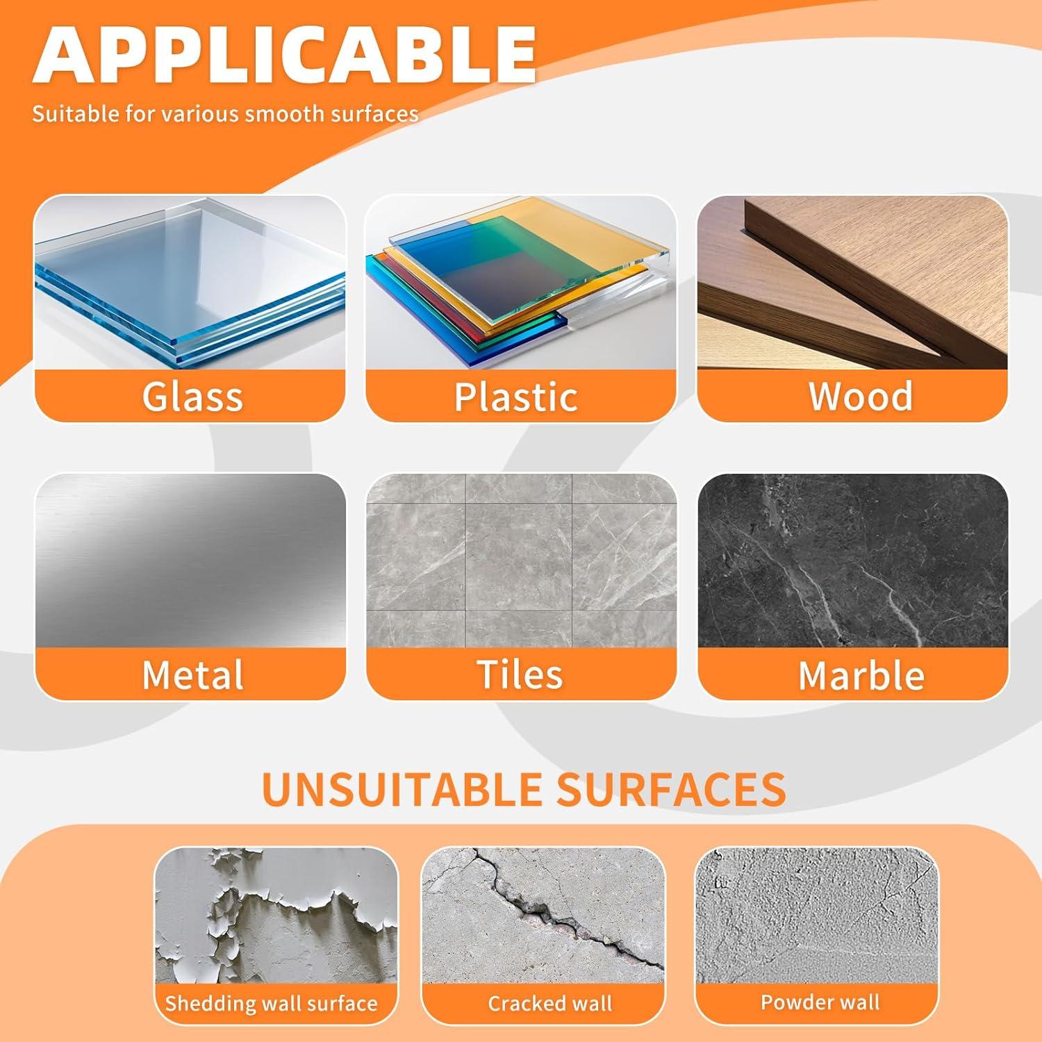 Cinta Doble Cara Heavy Duty 3M, 48 Piezas 5x3 cm Negra